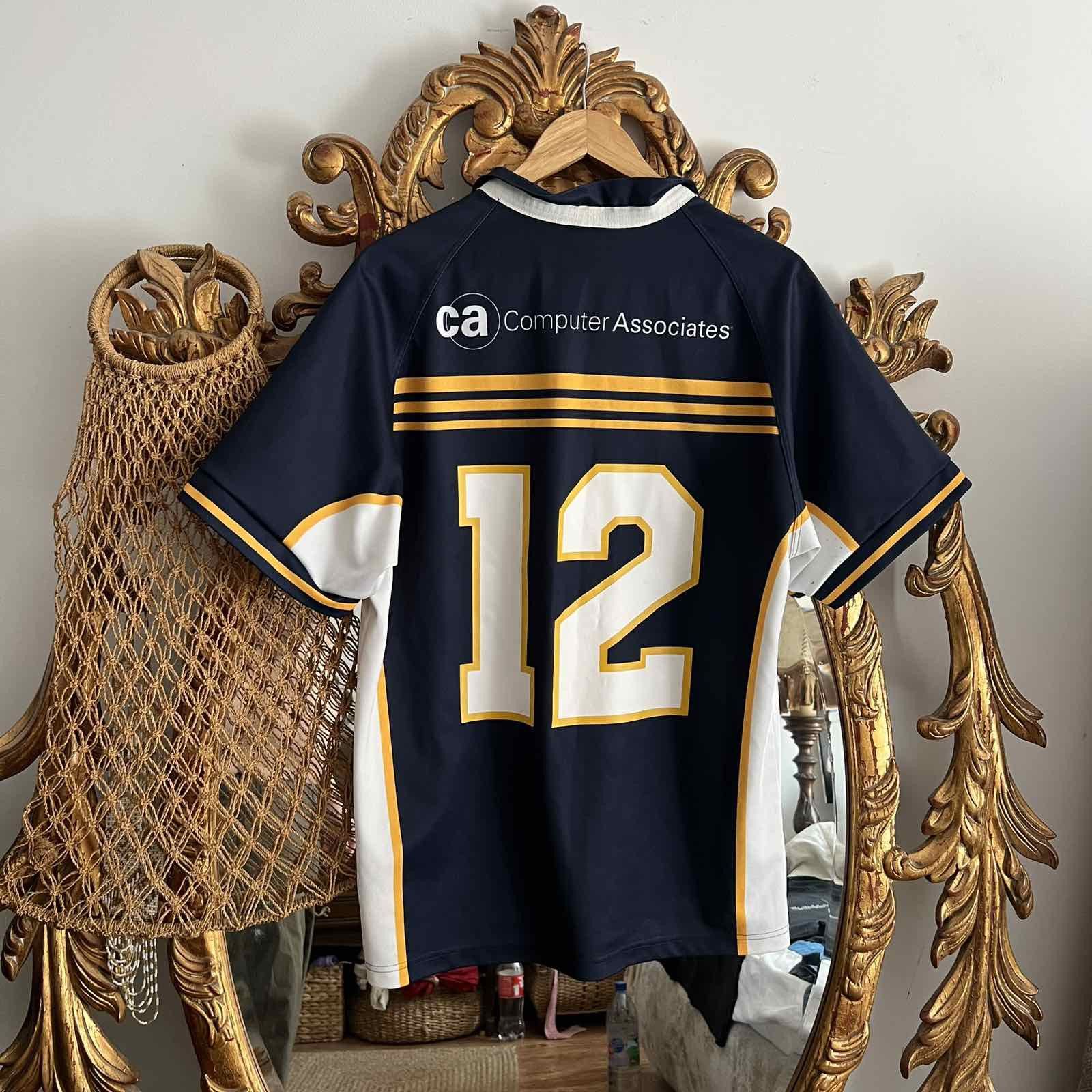 Canterbury of New Zealand × Vintage Rare Vintage Brumbies Rugbu isc jersey blokcore Sz S Size US S / EU 44-46 / 1 - 2 Thumbnail