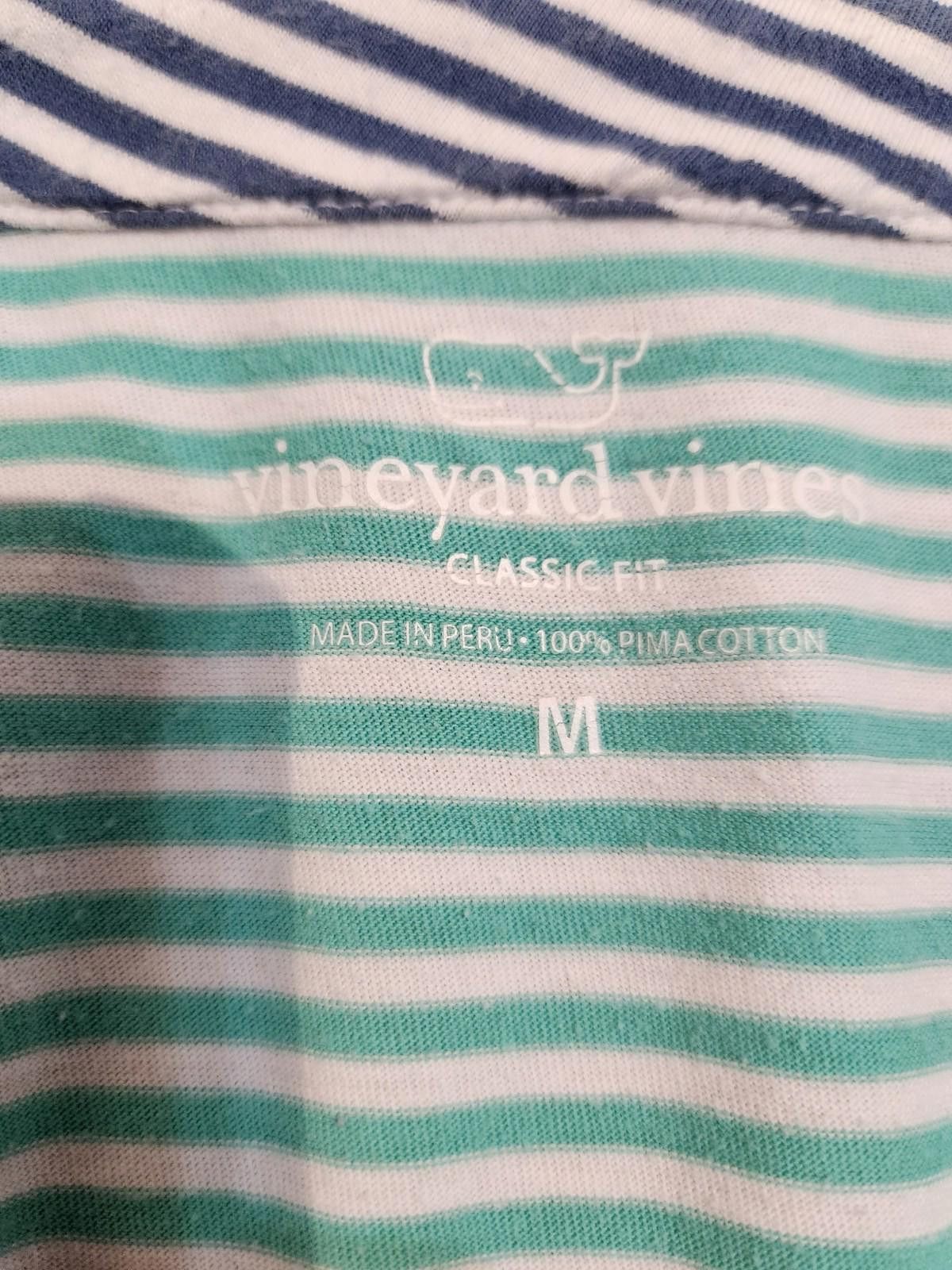 Vineyard Vines Vineyard Vines Classic Fit Polo Shirt Striped Color Block M Size US M / EU 48-50 / 2 - 3 Thumbnail