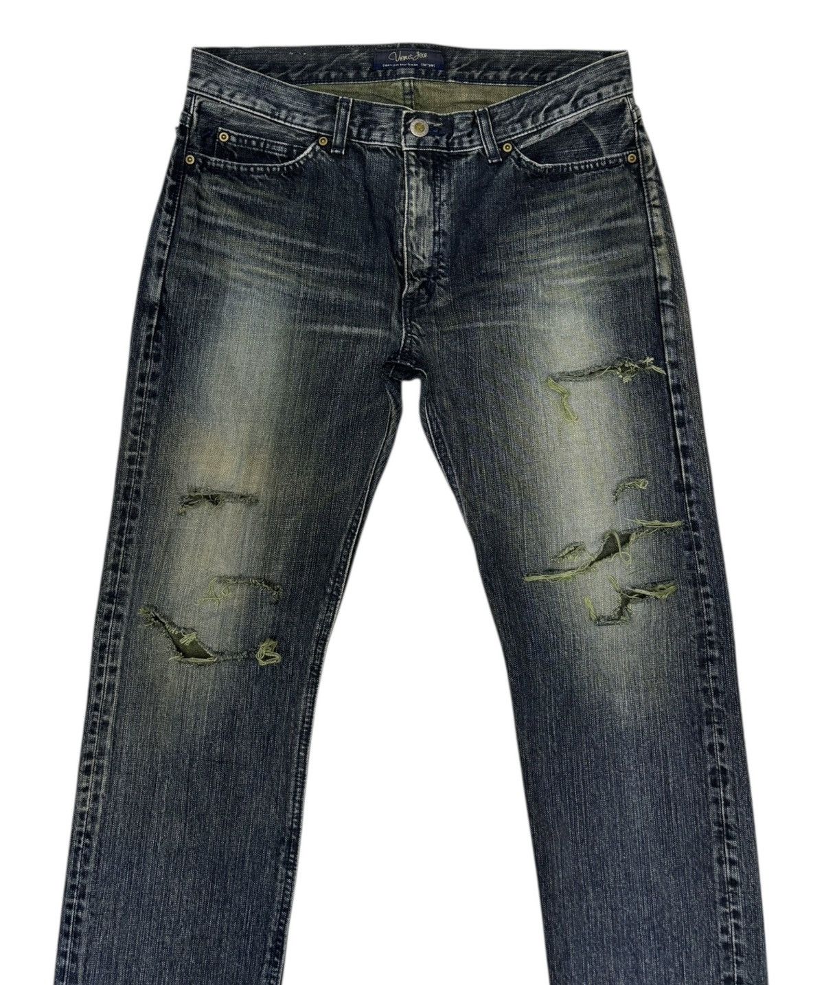 Comme des Garcons × Edwin × If Six Was Nine Edwin Jean Pour Femme Vienus Jeans Thrash Distressed Denim Size 32" / US 10 / IT 46 - 3 Thumbnail