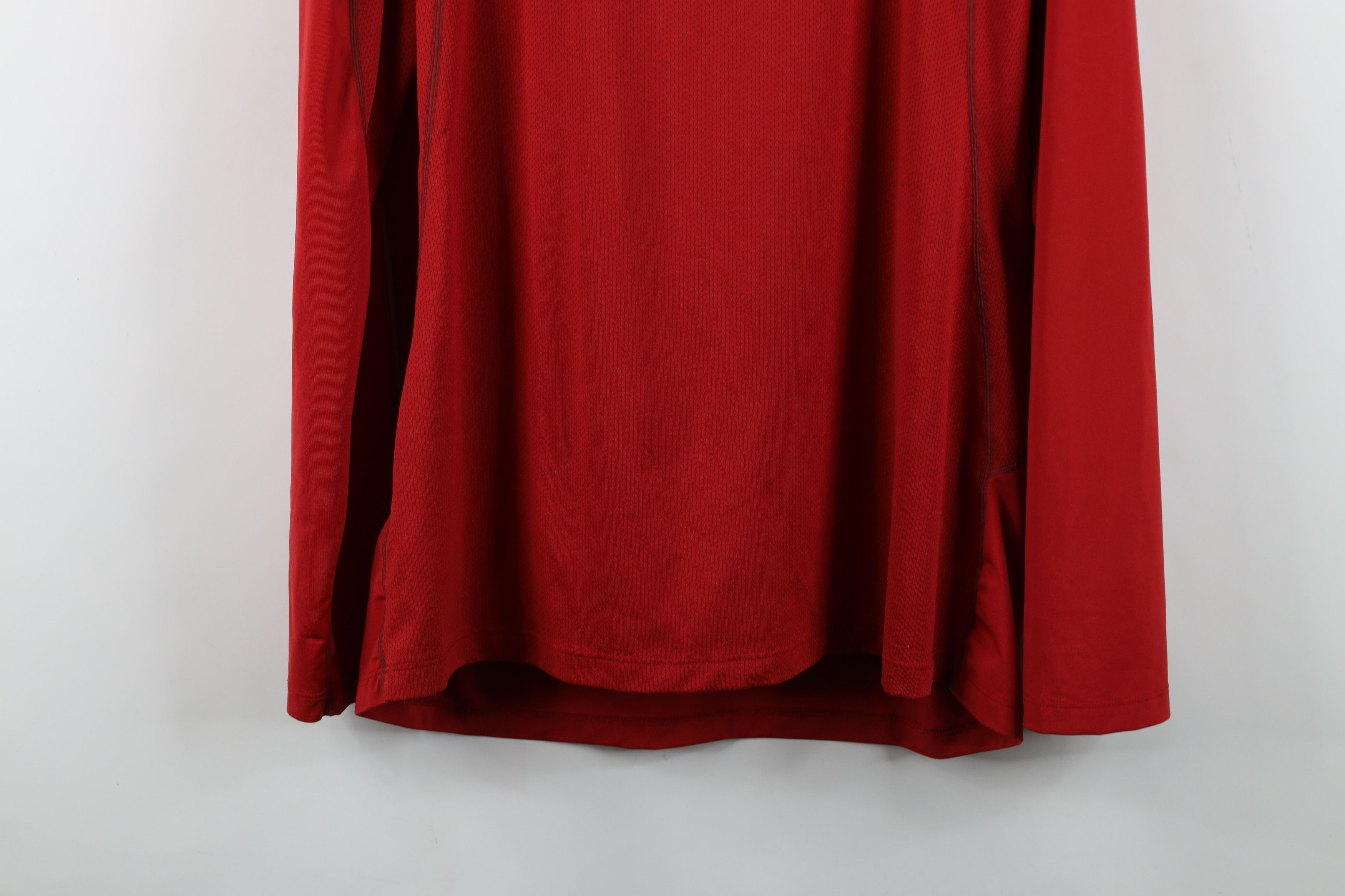 Nike Nike Pro Combat Long Sleeve Gym Training T-Shirt Red Size US XL / EU 56 / 4 - 14 Thumbnail