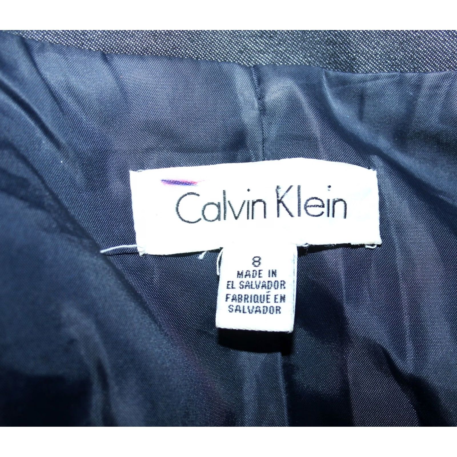 Calvin Klein Calvin Klein Womens Blazer Jacket Size 8 Grey Polyester Blazer 8 Grey Women’s CK Shirt/Blazer (if applicable) Size M / US 6-8 / IT 42-44 - 3 Thumbnail