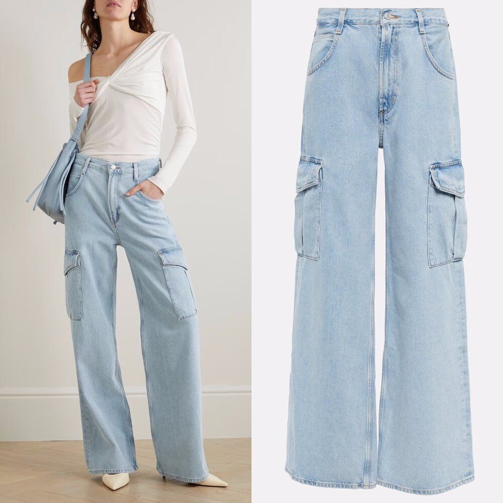 Agolde Agolde Minka Denim Cargo Pants Jeans Size 26 Size 26" / US 2 / IT 38 - 2 Thumbnail