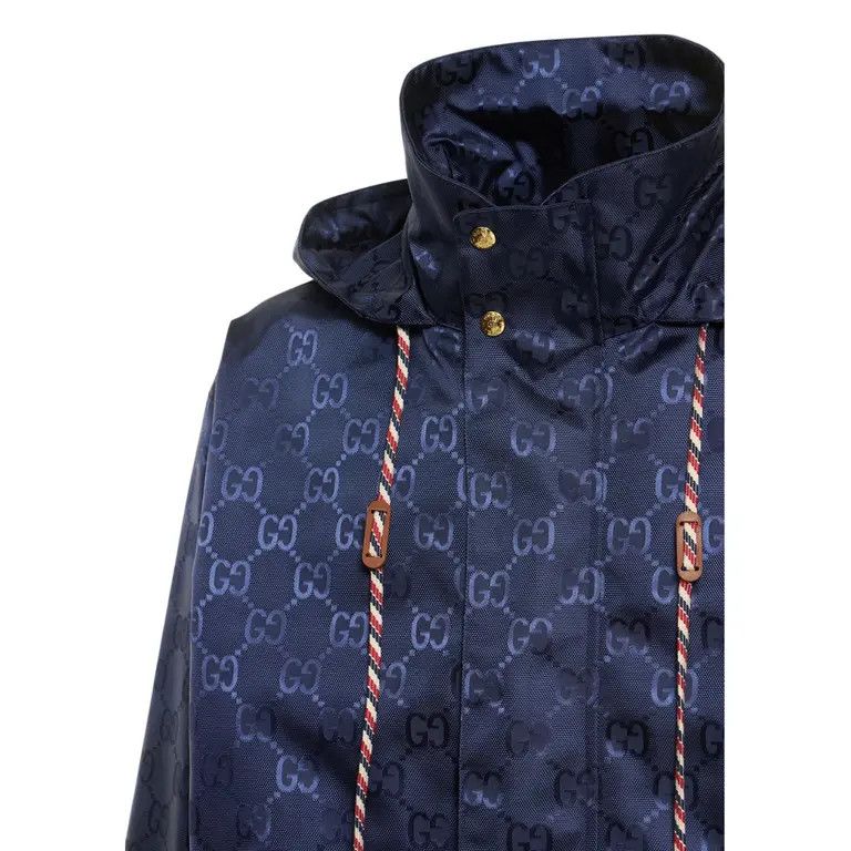 Gucci o1s1wg110125 GG Canvas Nylon Jacket in Blue Size US L / EU 52-54 / 3 - 4 Thumbnail