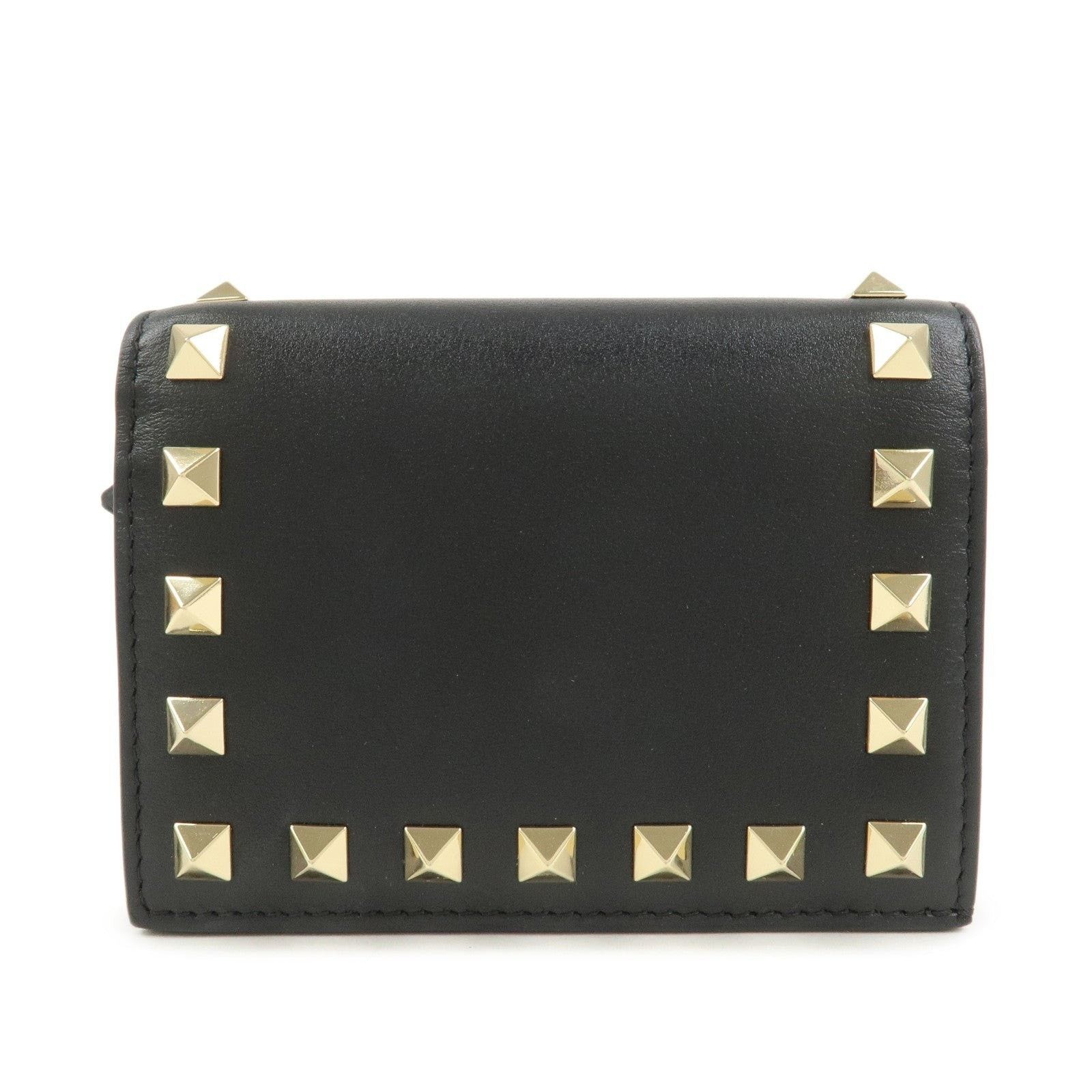 Valentino Valentino Garavani Rockstud Calfskin Wallet Black Size ONE SIZE - 2 Thumbnail