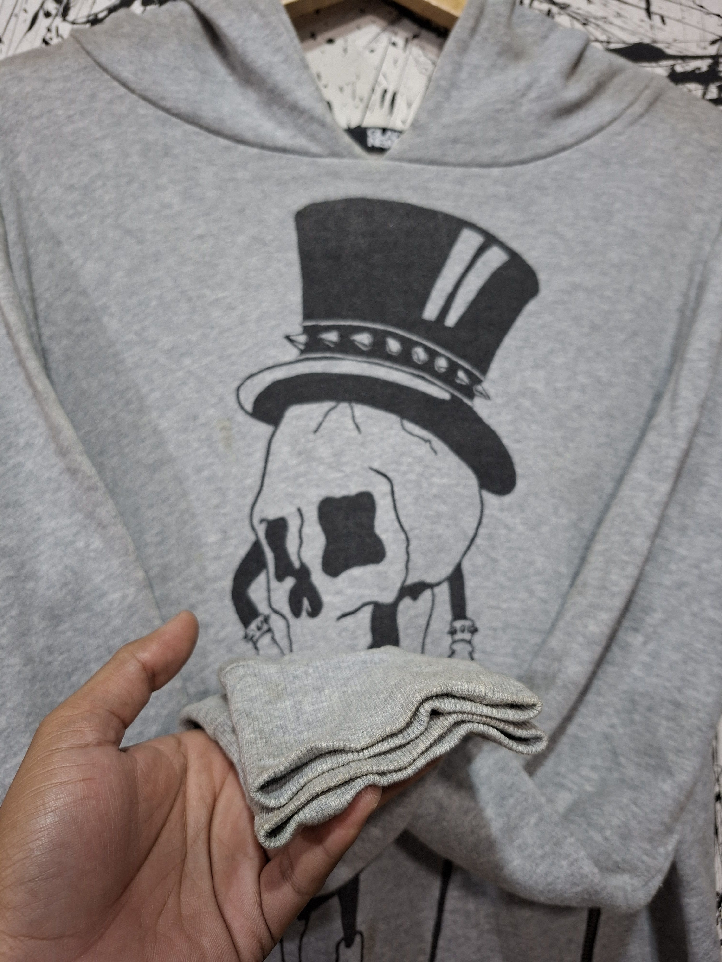 Japanese Brand GLAD NEWS SKULL HEAD SEDITIONARIES HOODIE Size US L / EU 52-54 / 3 - 6 Thumbnail