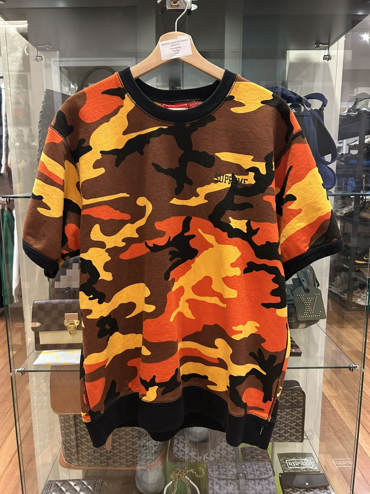 Supreme Camo Short Sleeve Crewneck