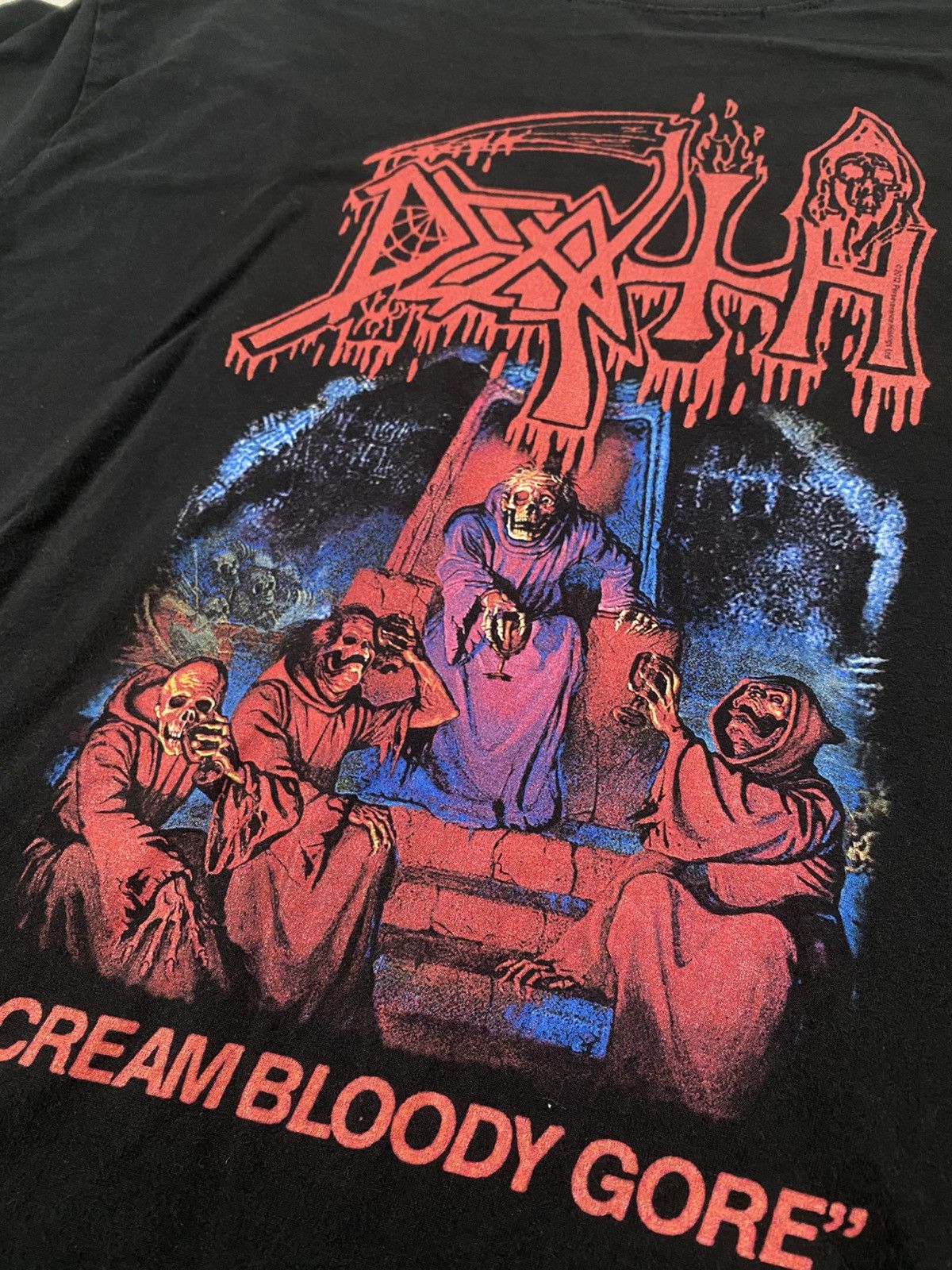 Band Tees Grail Very Rare Death Band Metal Scream Bloody Gore Promo Size US XL / EU 56 / 4 - 3 Thumbnail