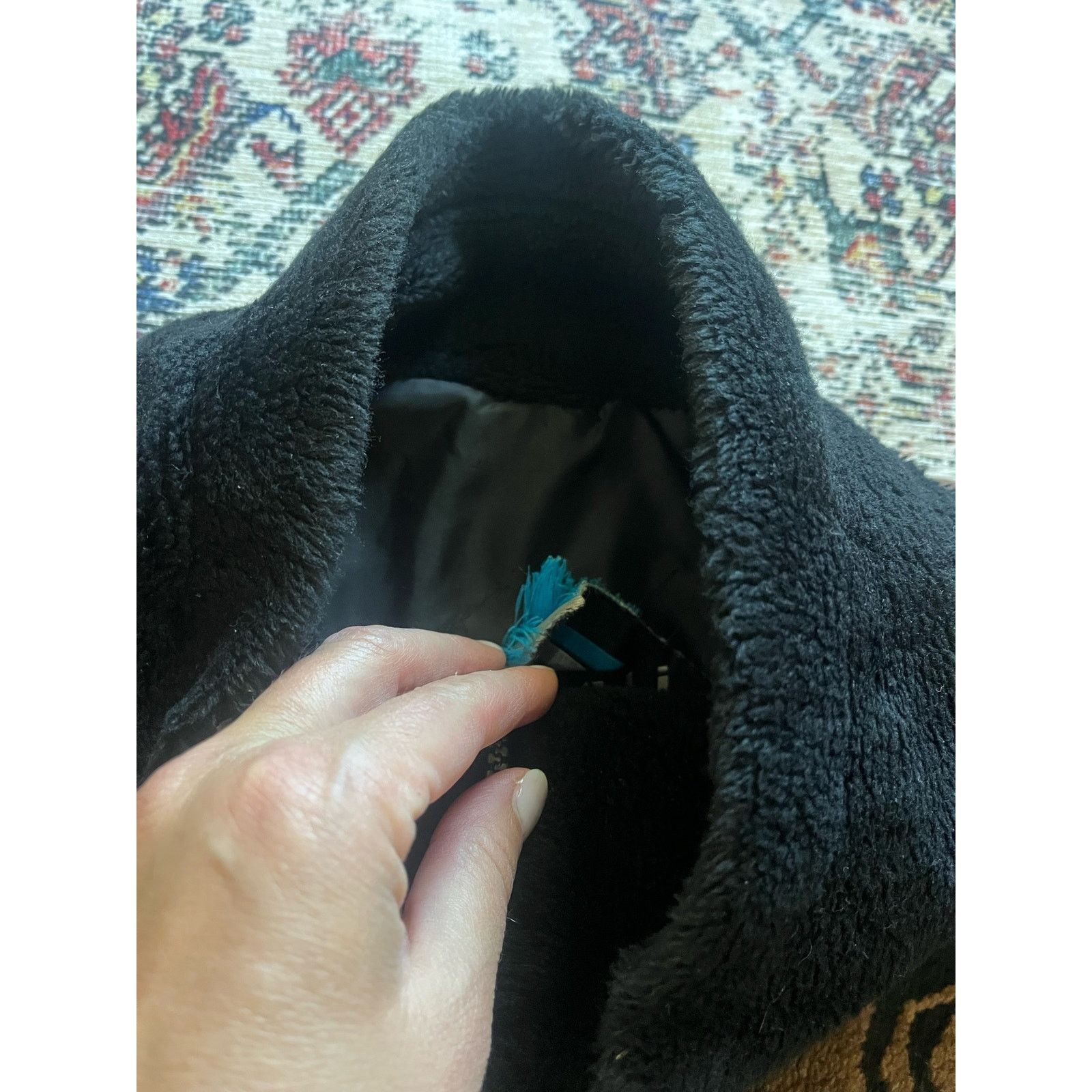 Vintage Vintage Denali Women's Full Zip Fleece Jacket Black/Brown Size XL / US 12-14 / IT 48-50 - 4 Thumbnail