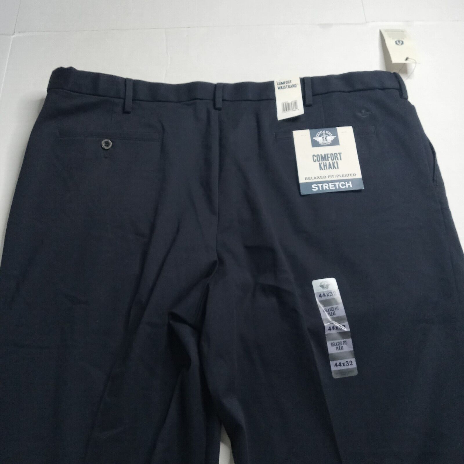 Dockers Dockers Khakis Pants Men's 44x32 Black Relaxed Fit Pleated Size US 44 / EU 60 - 9 Thumbnail