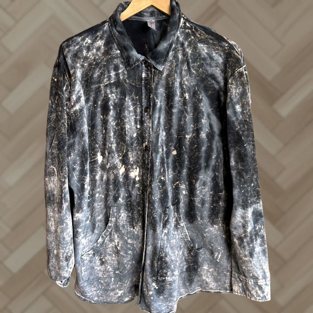 Giuseppe Zanotti Giuseppe Zanotti Shirt XL Button-Up Snap Blue Cotton Mens Size US XL / EU 56 / 4 - 1 Thumbnail