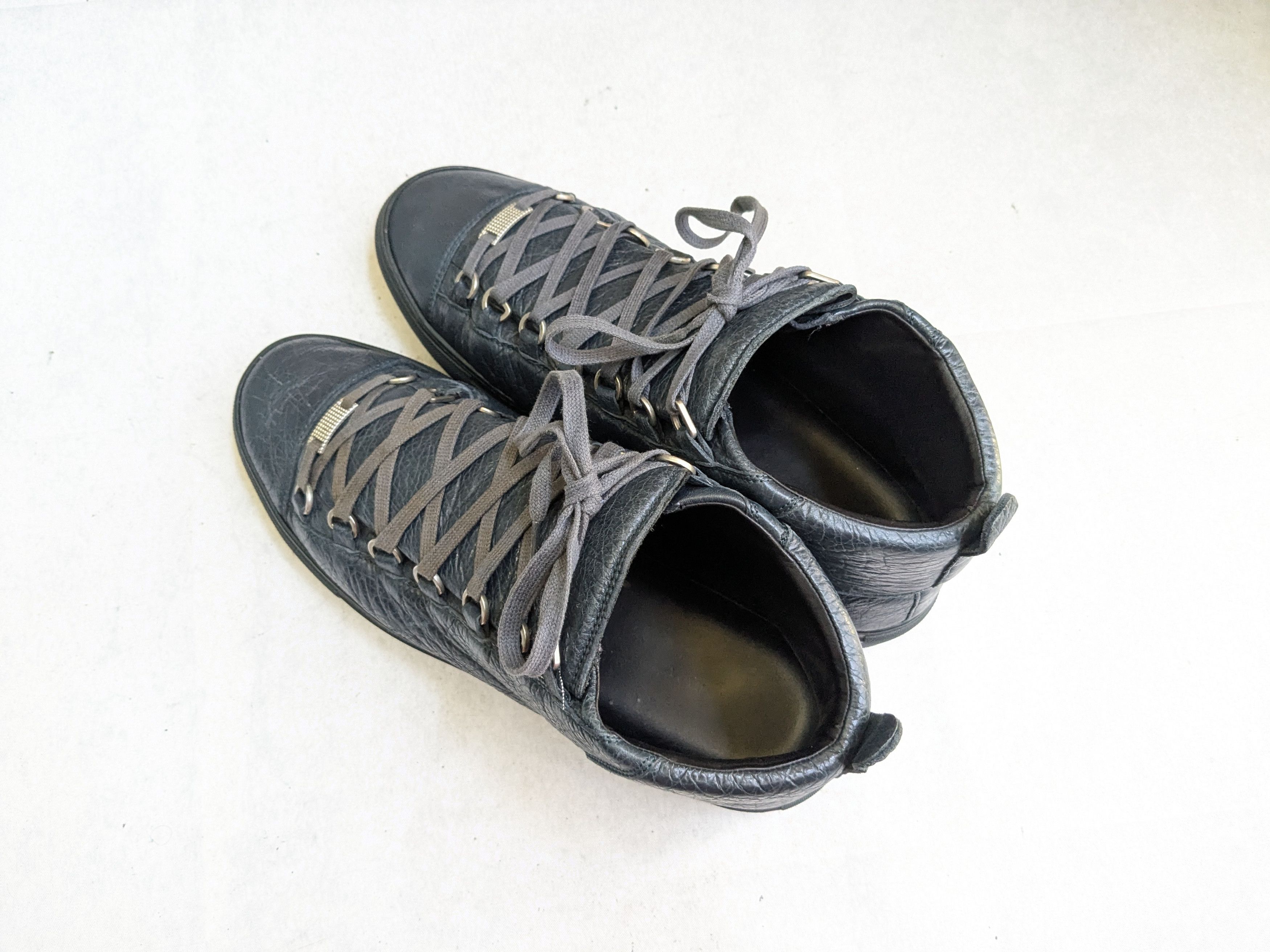 Balenciaga Balenciaga Arena Sneakers Navy Blue 11 High Tops Leather Size US 11 / EU 44 - 15 Thumbnail