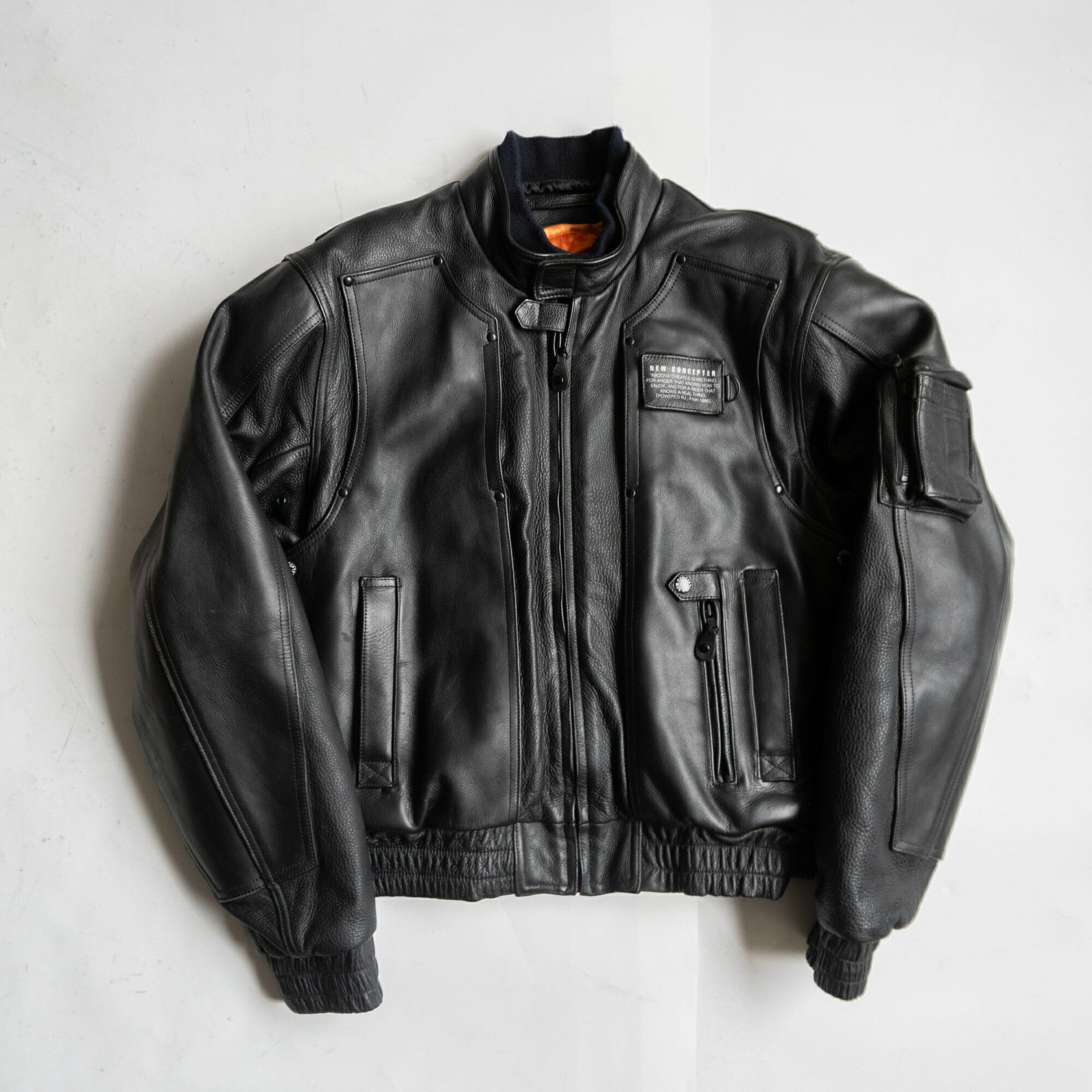 Kadoya KADOYA Black Star Leather Riders Jacket | Grailed