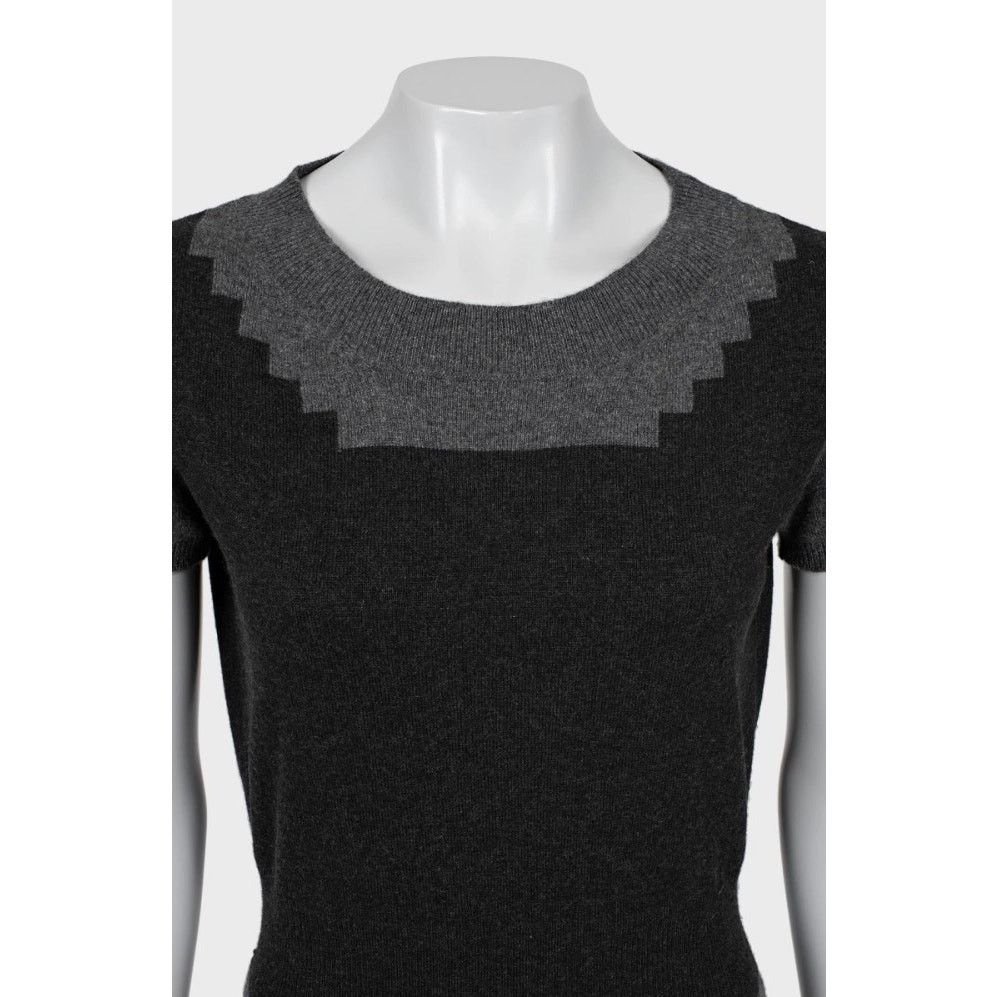 Saint Laurent Multicolor Cashmere Dress, Size M (runs small)
