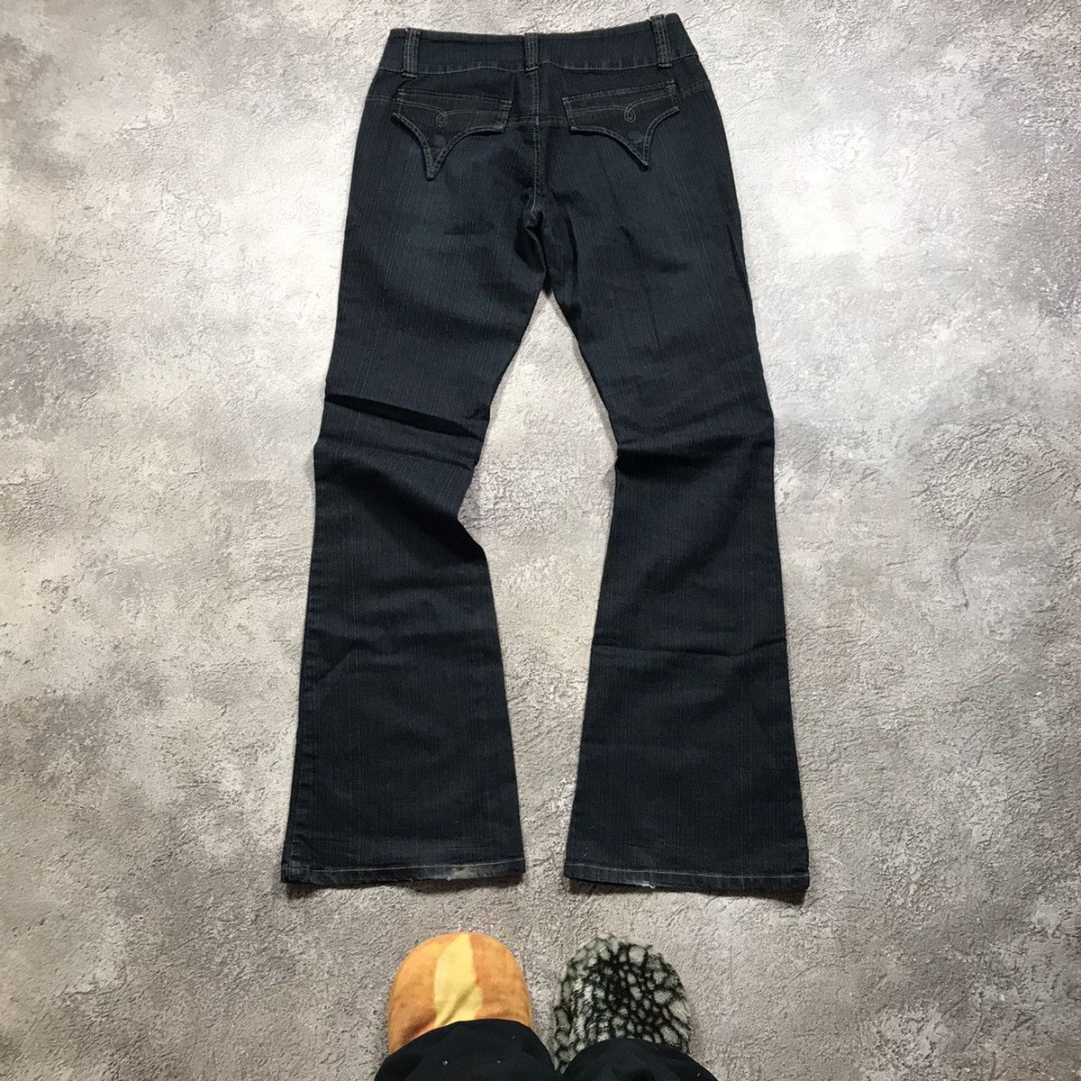 Vintage Vintage 90s Baggy Wide Leg Distressed Jeans Grunge Y2K 27 Size 27" / US 4 / IT 40 - 4 Thumbnail