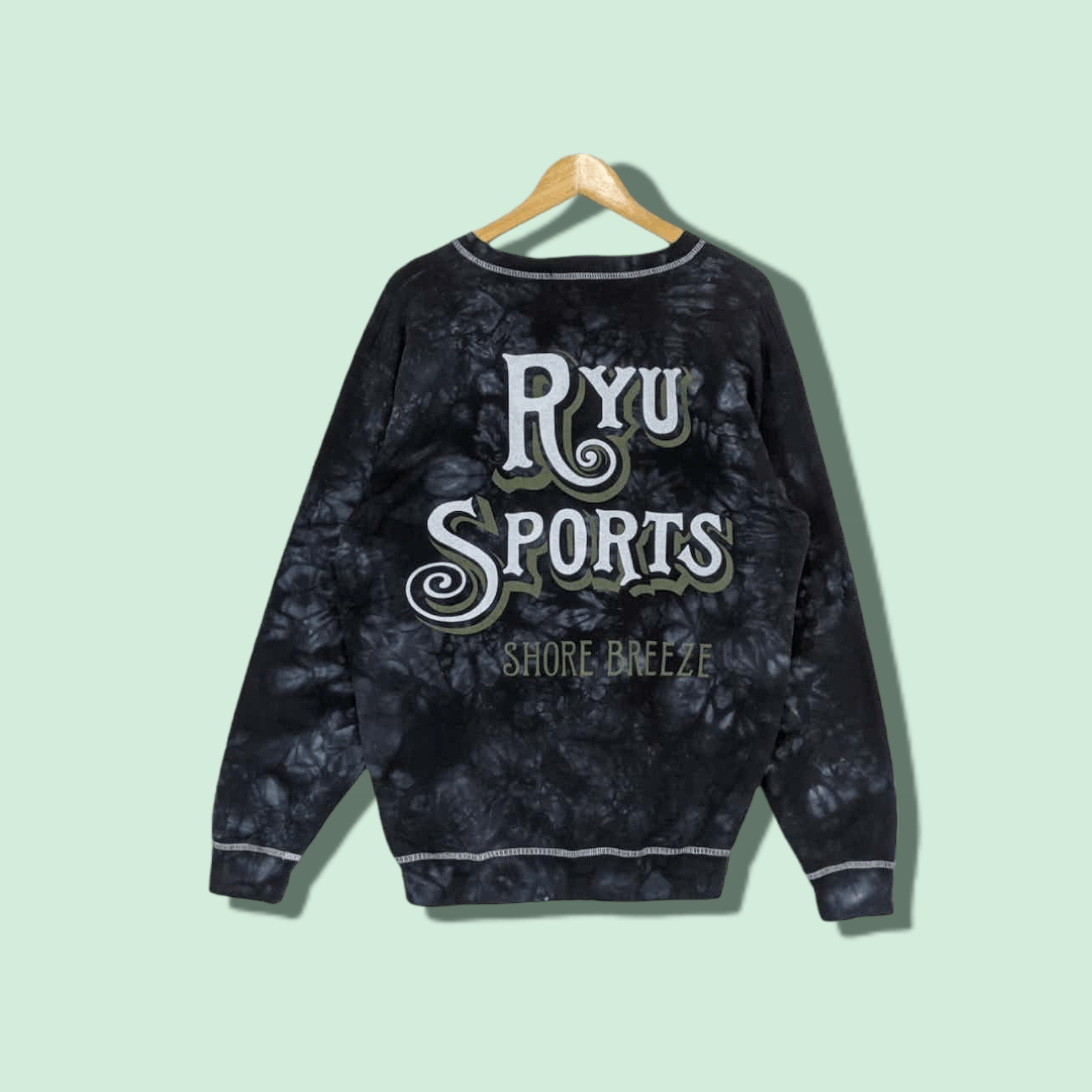 Japanese Brand RYU SPORTS Shore Breeze Tie Dyed Jumper Sweatshirt Size US M / EU 48-50 / 2 - 1 Thumbnail