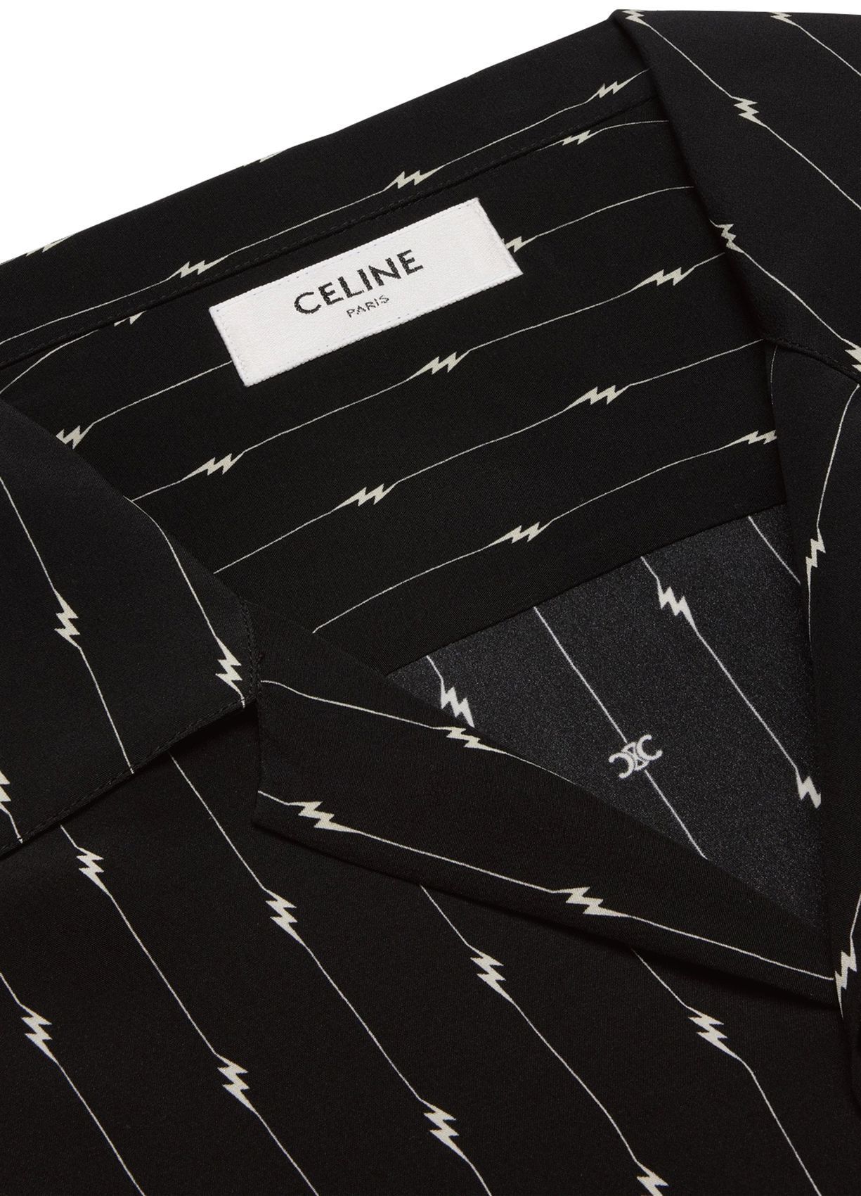 Celine o1y1024 Patterned Shirt in Black Size US M / EU 48-50 / 2 - 3 Thumbnail