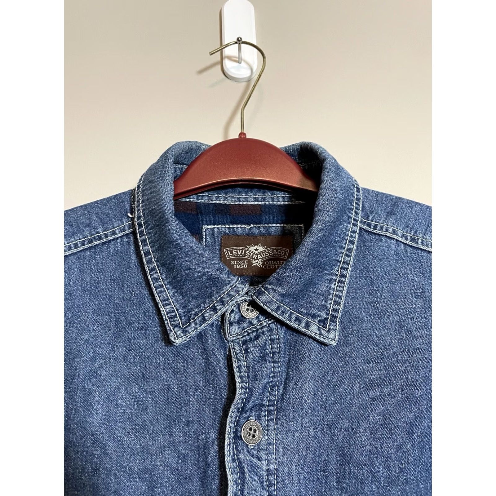 Levi's Vintage Levi'S Fleece Lined Denim Jacket Men Large (B498) Size US L / EU 52-54 / 3 - 4 Thumbnail