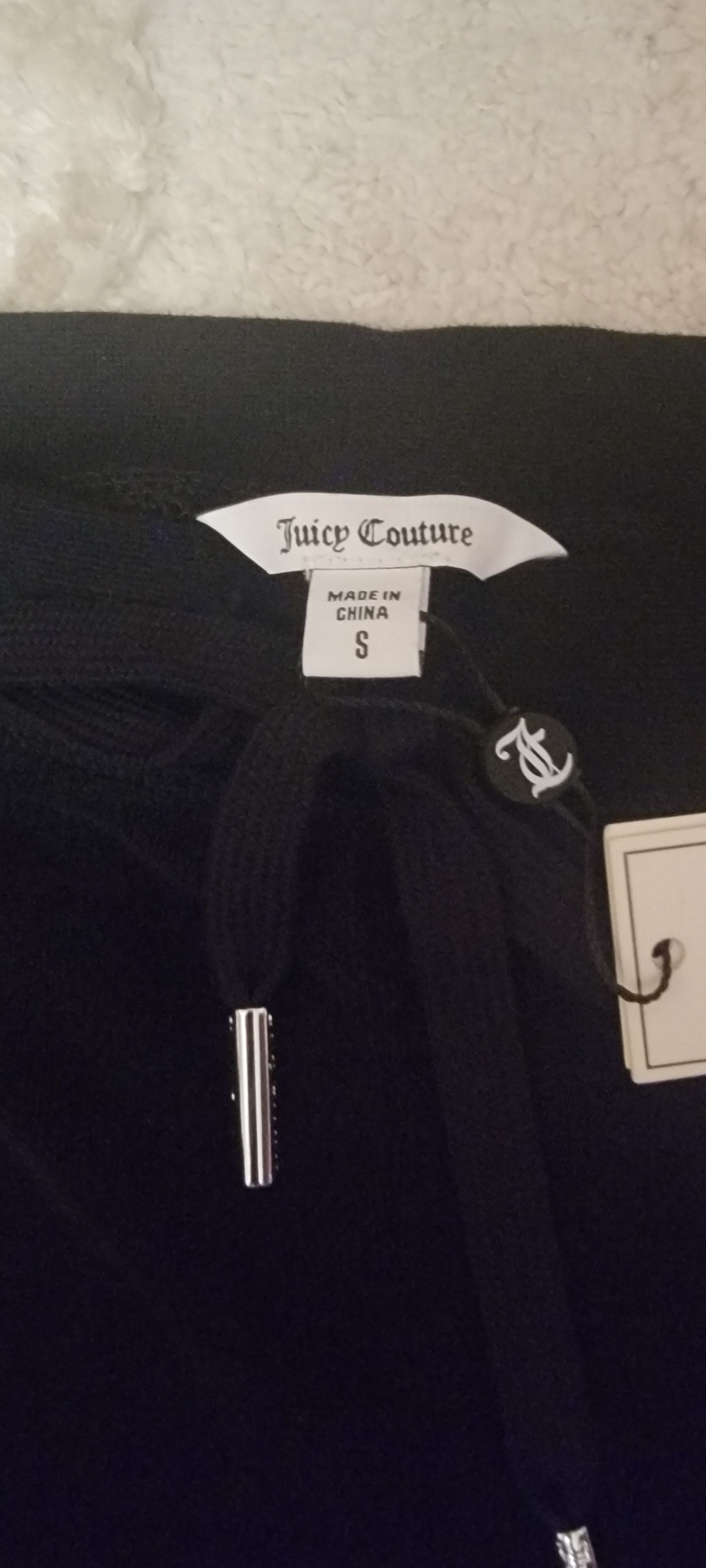 Juicy Couture Tonal Towel Terry Track Pants Size 27" / US 4 / IT 40 - 2 Thumbnail