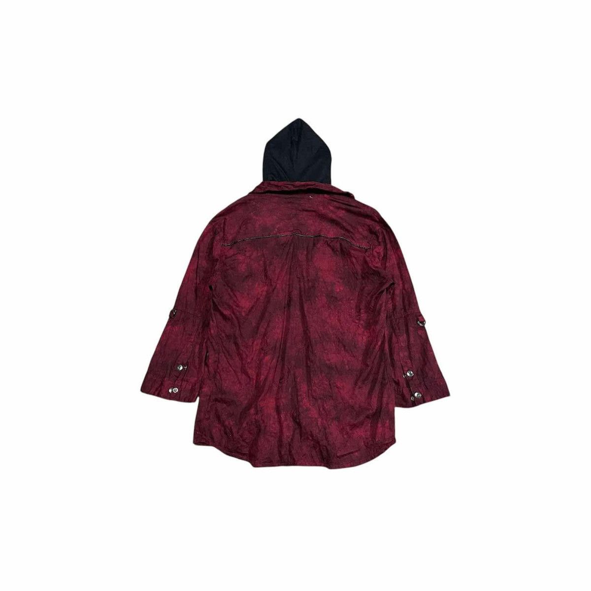If Six Was Nine × Japanese Brand × semanticdesign 🔥Sick Y2K Semantic Design Double Layer Shirt Hood Goth Punk Size US L / EU 52-54 / 3 - 9 Thumbnail