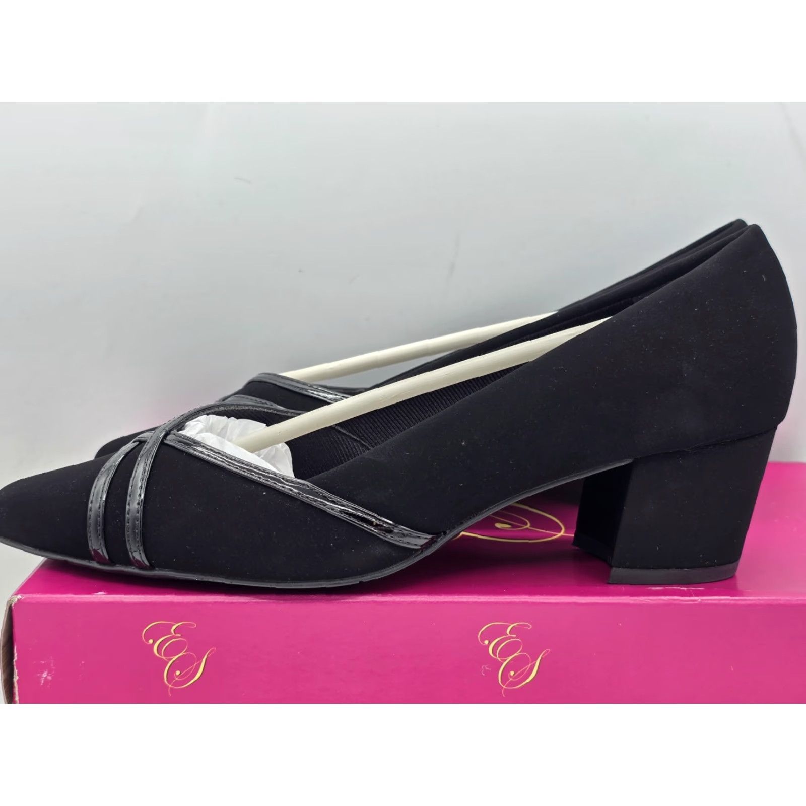 Vintage NEW Easy Street Lotus - Black - Women's Pump Size 8.5 Size US 9 / IT 39 - 5 Thumbnail