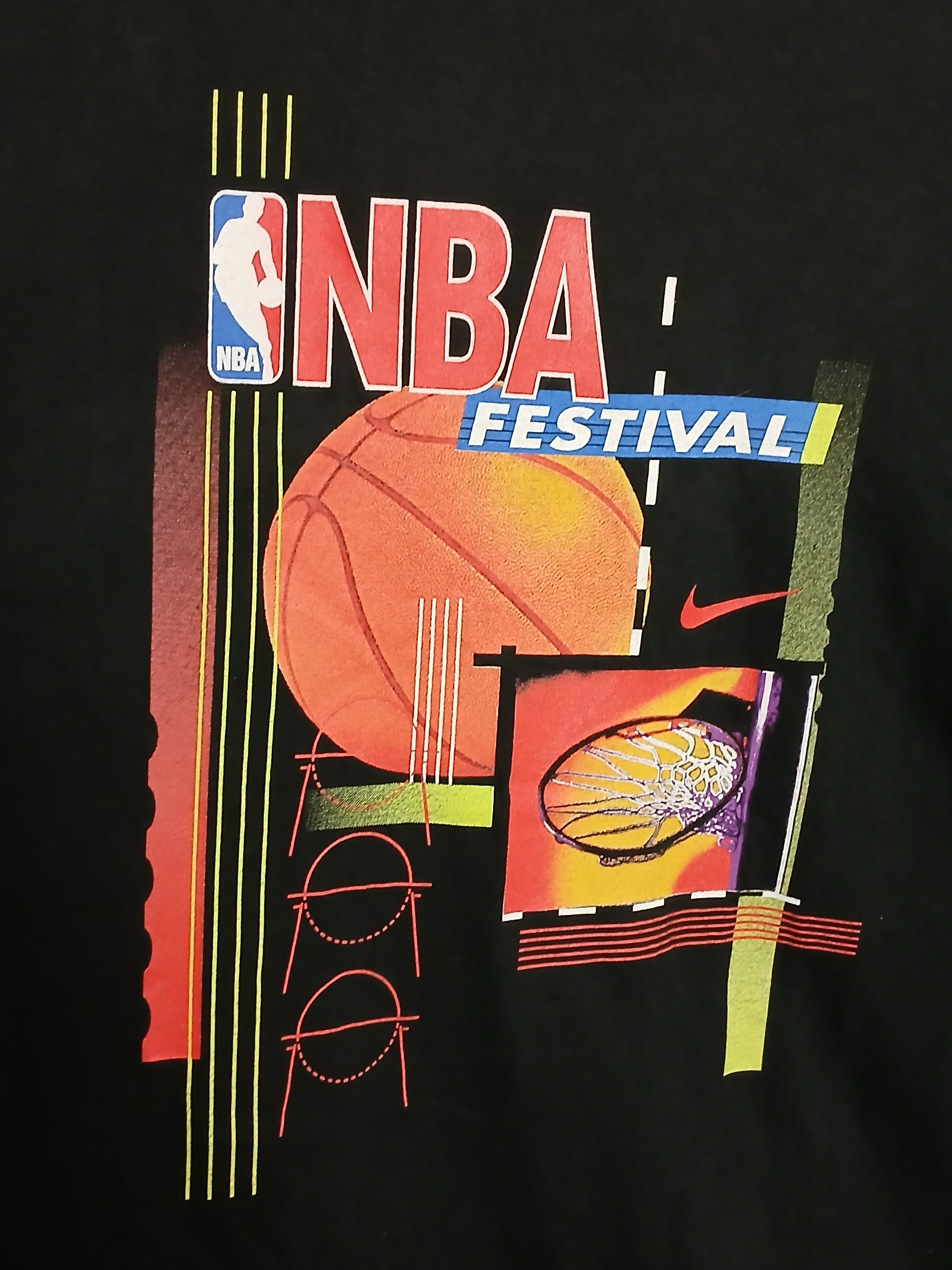 Nike Vintage Nike NBA Festival Basketball T-Shirt Size US XXL / EU 58 / 5 - 3 Thumbnail