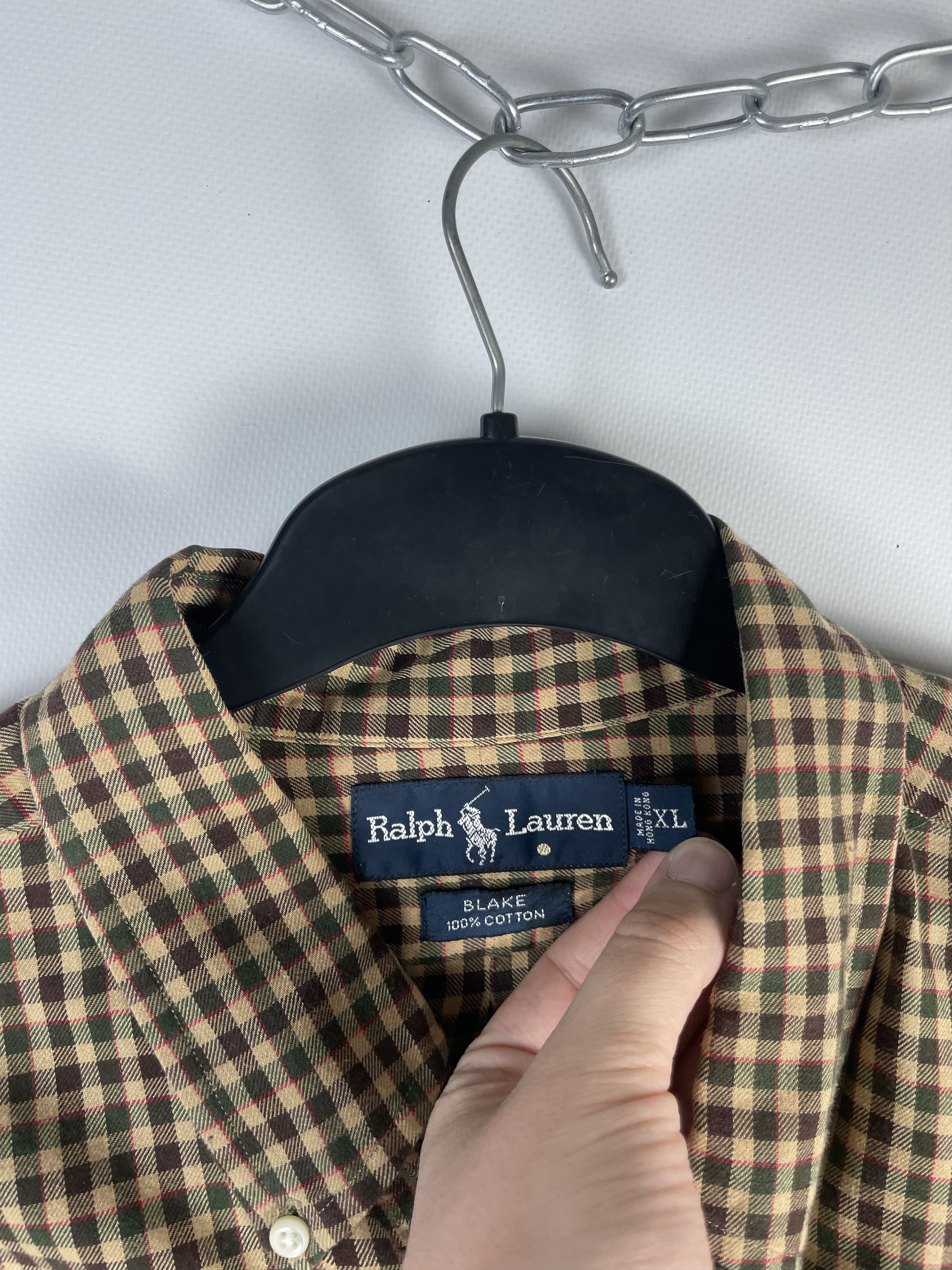 Flannel Flannel Polo Ralph Lauren Vintage Mens Shirt Size US XL / EU 56 / 4 - 4 Thumbnail