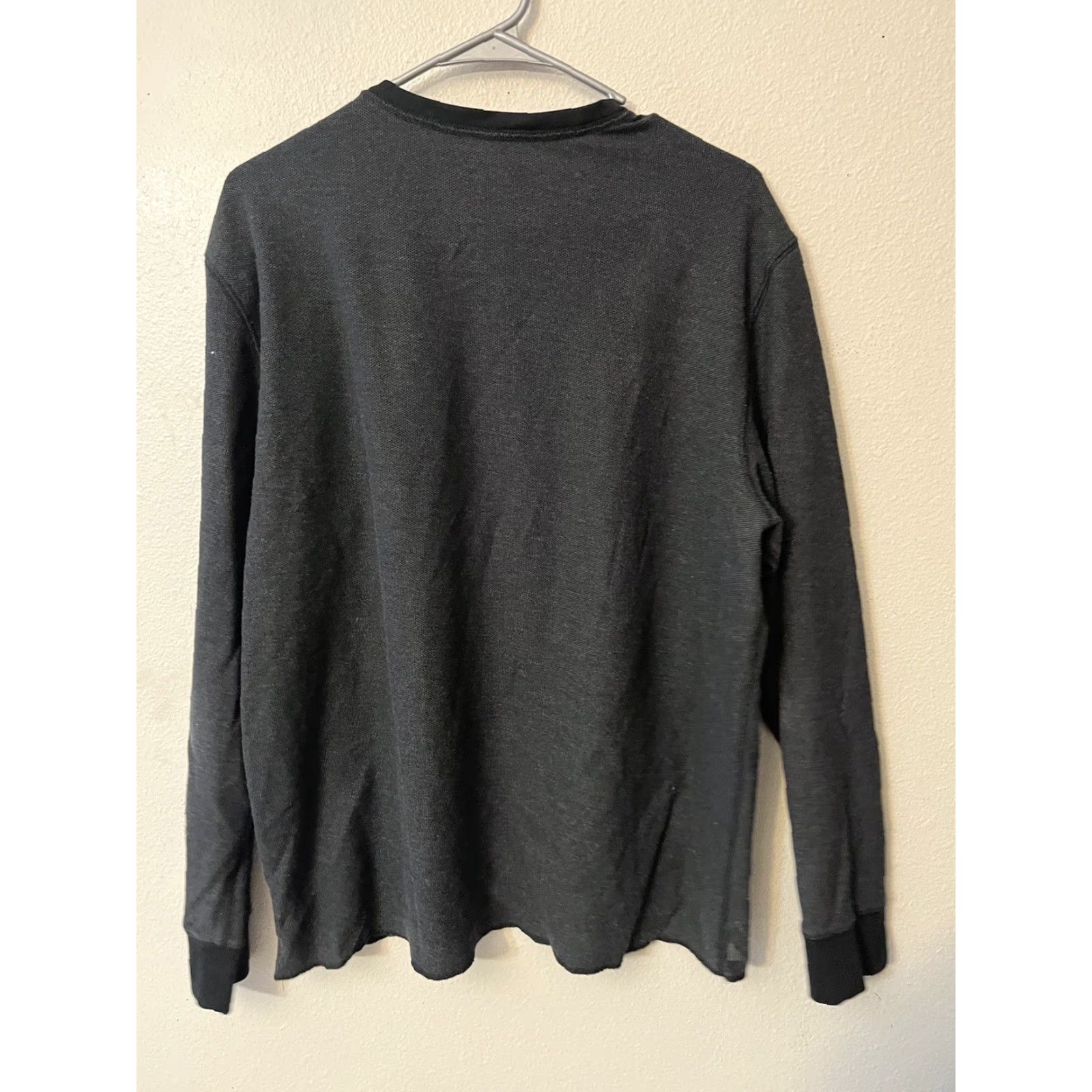 UNTUCKit UNTUCKit Henley Shirt Mens XL 100% Cotton Longsleeve Gray Pullover Casual Button T-Shirt Knit Size US XL / EU 56 / 4 - 3 Thumbnail