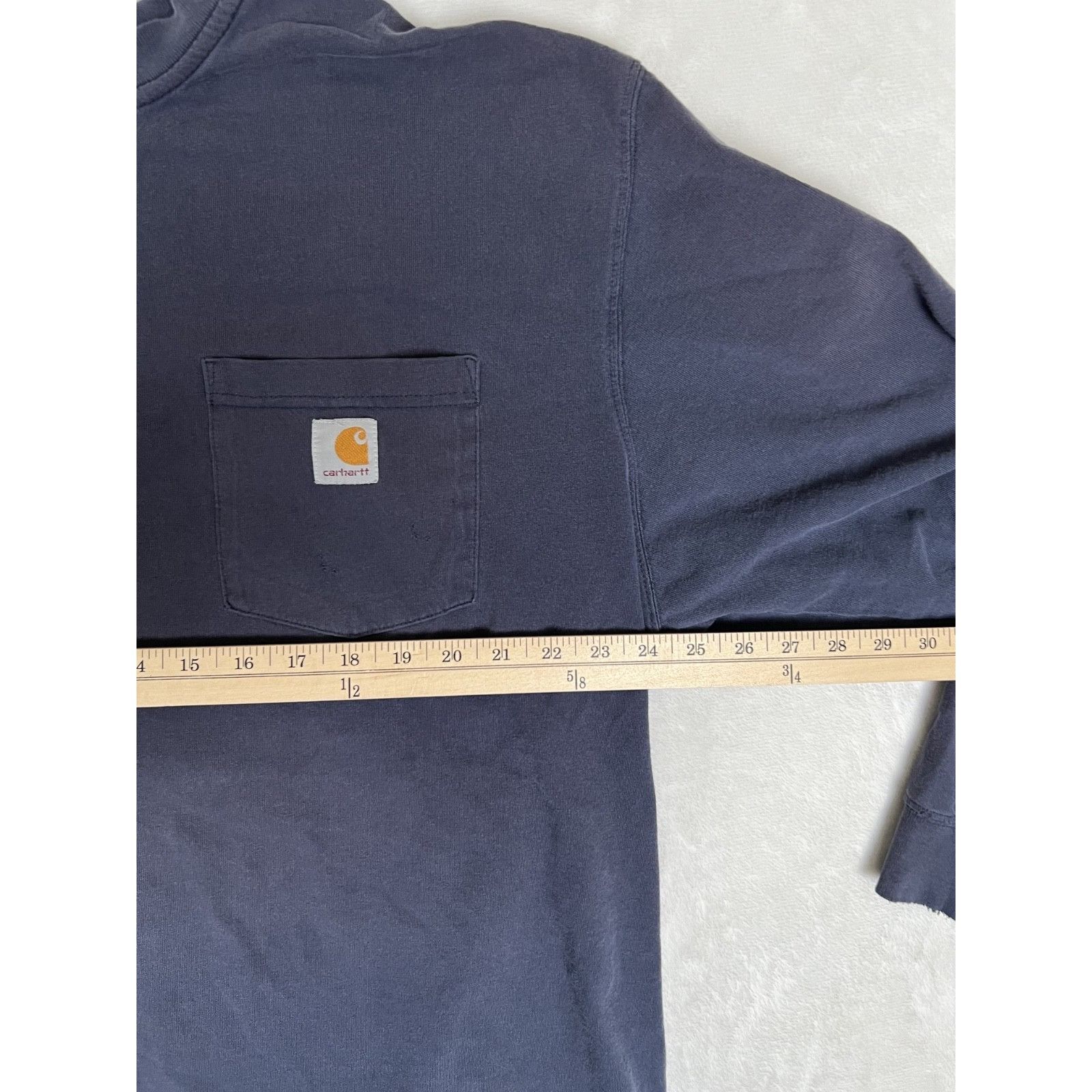 Carhartt Carhartt Men's Long Sleeve Henley Size XL Blue Sun Faded Gru Size US XL / EU 56 / 4 - 8 Thumbnail