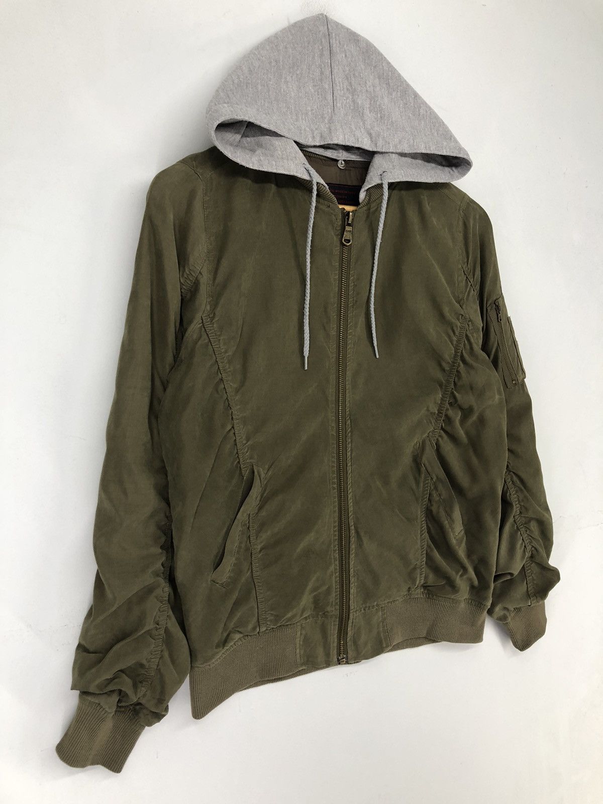 Japanese Brand × Vintage Private Pause Hooded Bomber Jacket Size US M / EU 48-50 / 2 - 3 Thumbnail