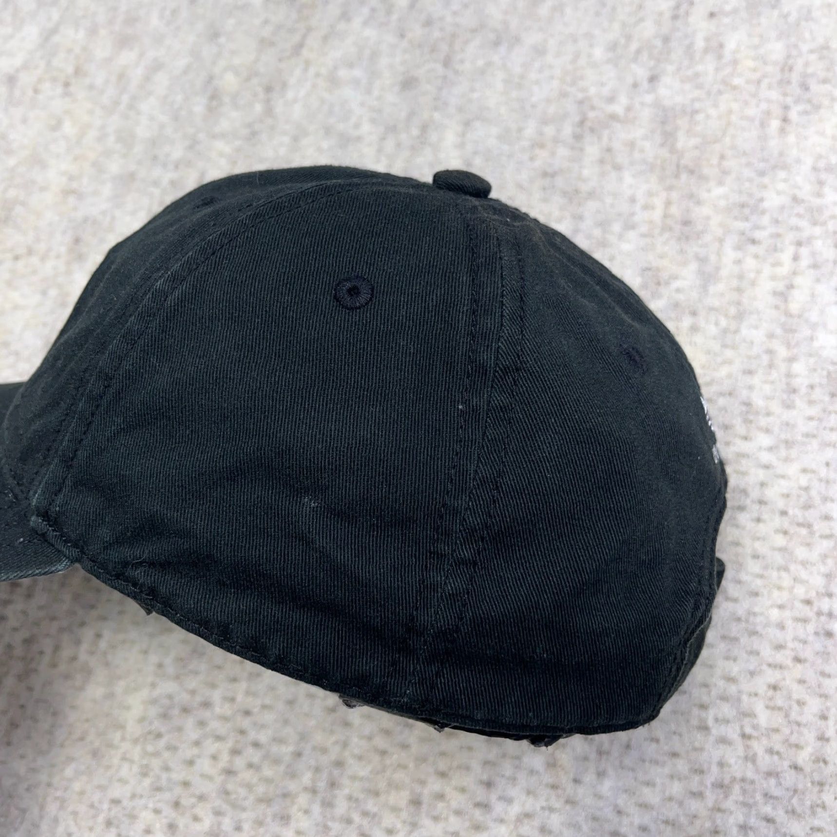 Adidas Adidas Hat Cap Strap Back Black White Trefoil Logo Twill Dad Adjustable Adult One Size Black Baseball Cap Mens Retro Logo Outdoor Sports Cap Size ONE SIZE - 5 Thumbnail