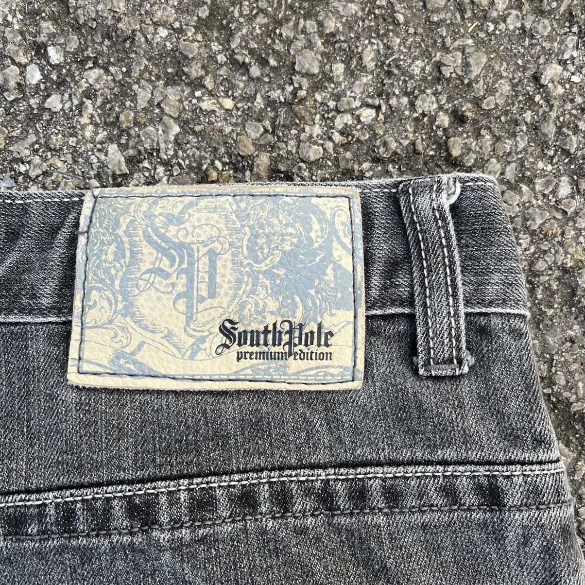 Southpole Y2K Southpole Baggy Faded Balck Jeans Flare Wide Leg Denim Size US 36 / EU 52 - 12 Thumbnail
