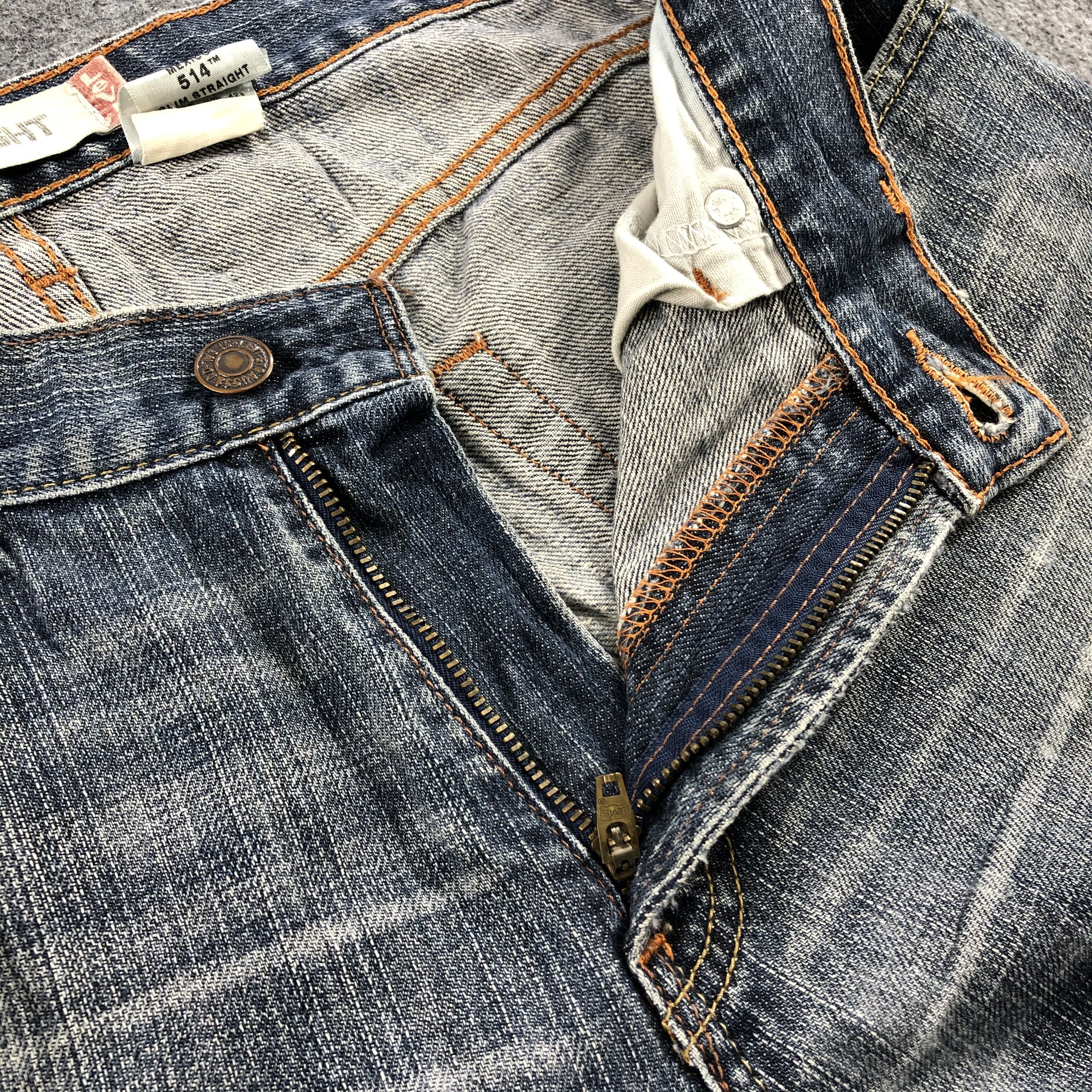 Levi's Vintage Distress Levis 514 Jeans-JM1144 Size US 33 - 8 Thumbnail