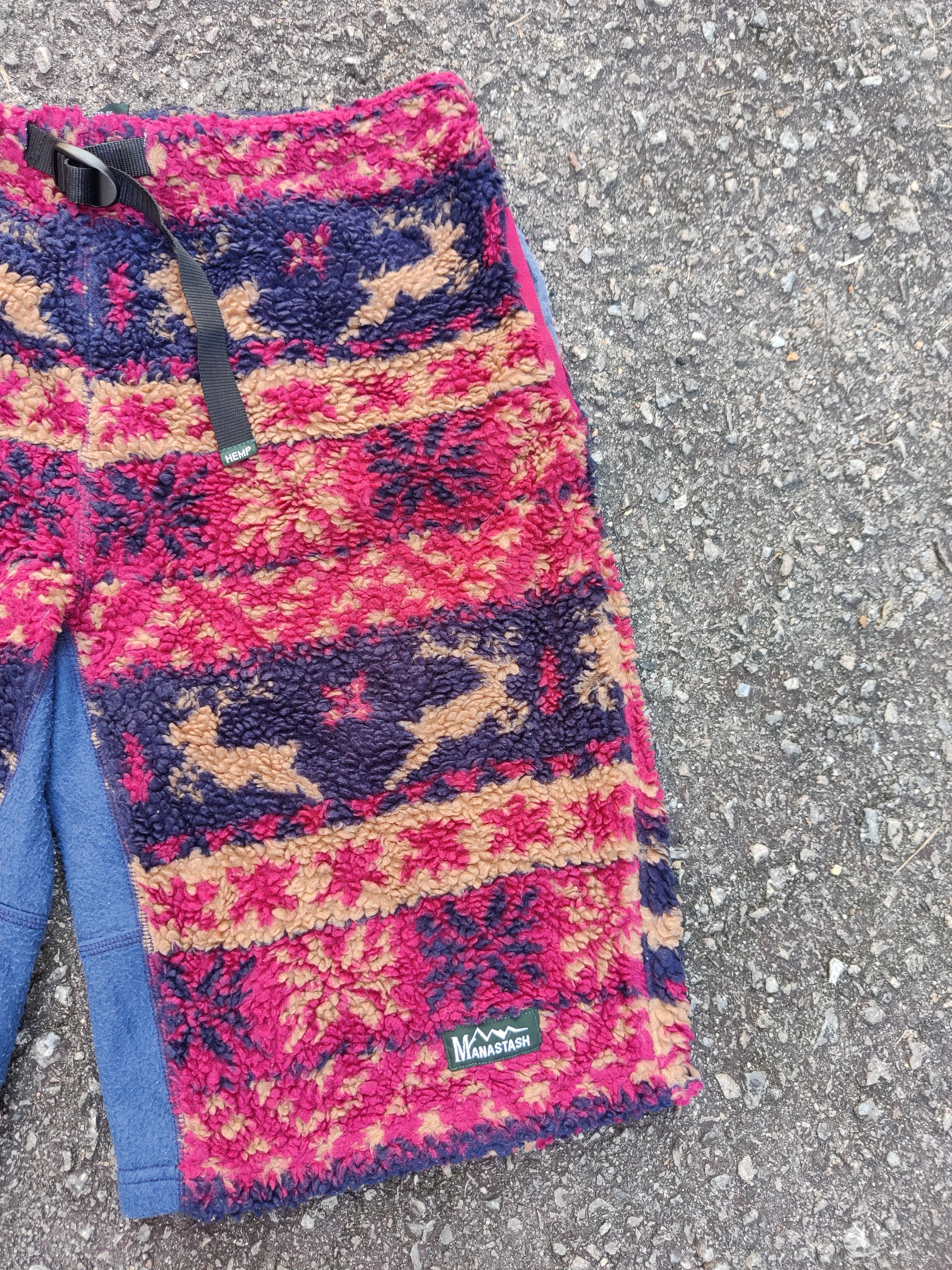 Manastash Vintage Manastash Navajo Native Fleece Hemp Short Pants Size US 32 / EU 48 - 2 Thumbnail