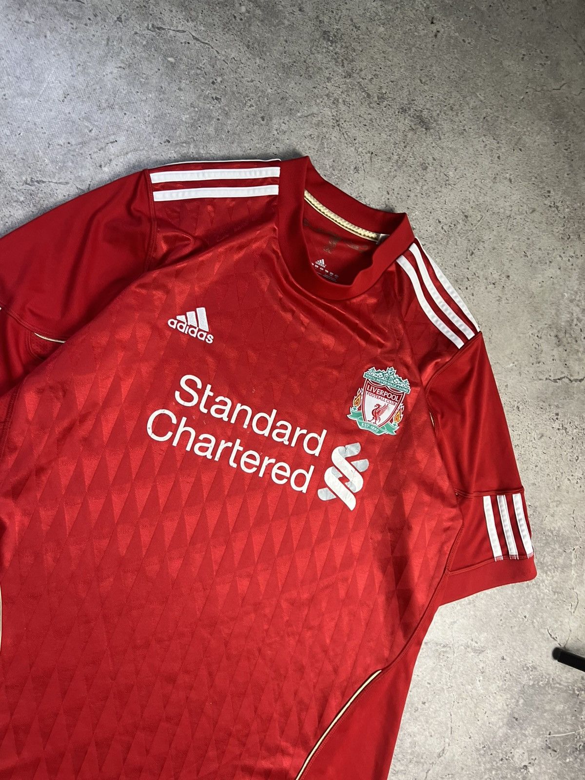 Adidas Mens Vintage Adidas Liverpool FC T-shirt soccer jersey tee Size US L / EU 52-54 / 3 - 3 Thumbnail