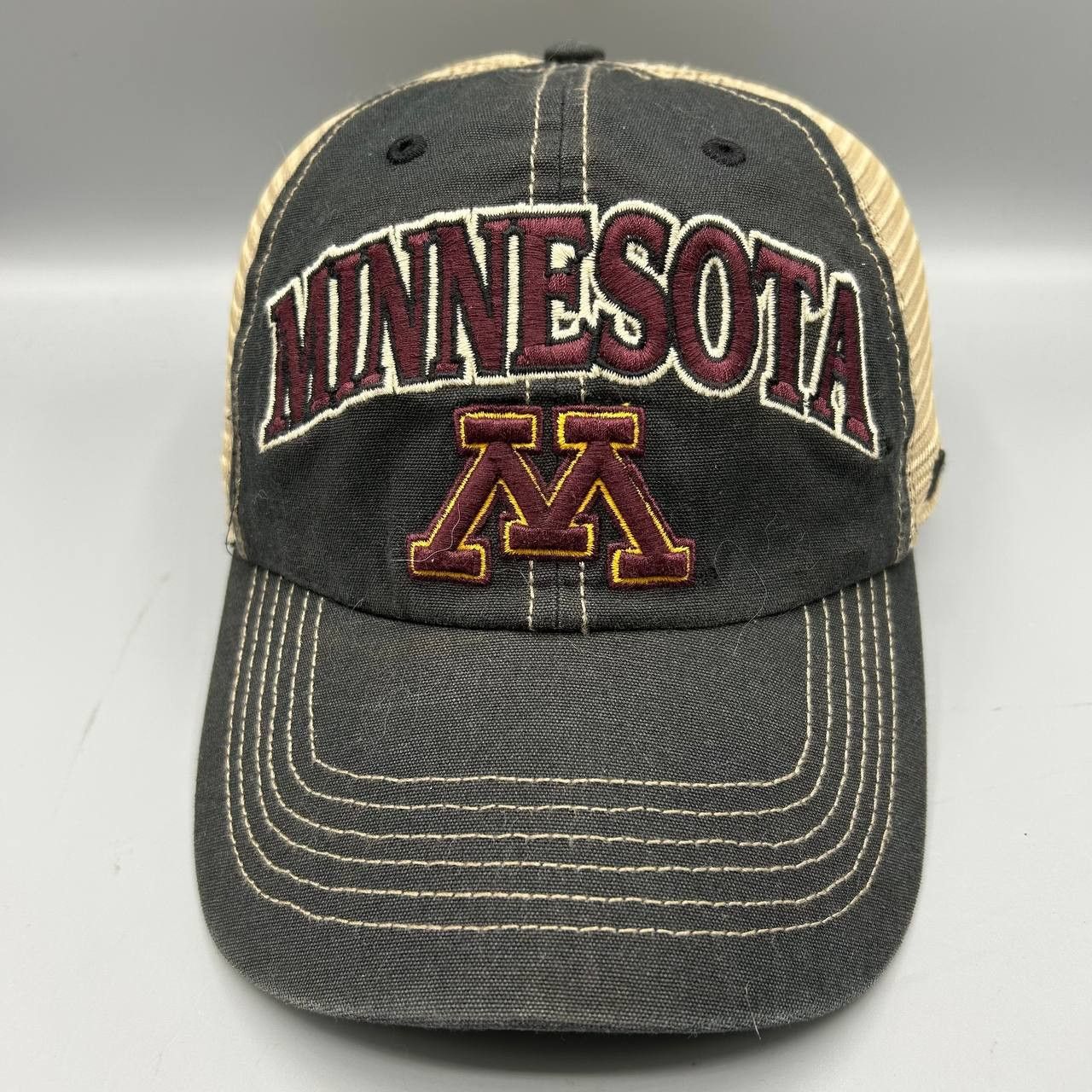 47 Brand Minnesota Golden Gophers Trucker Hat Men Black Snap Back Cap Size ONE SIZE - 1 Thumbnail
