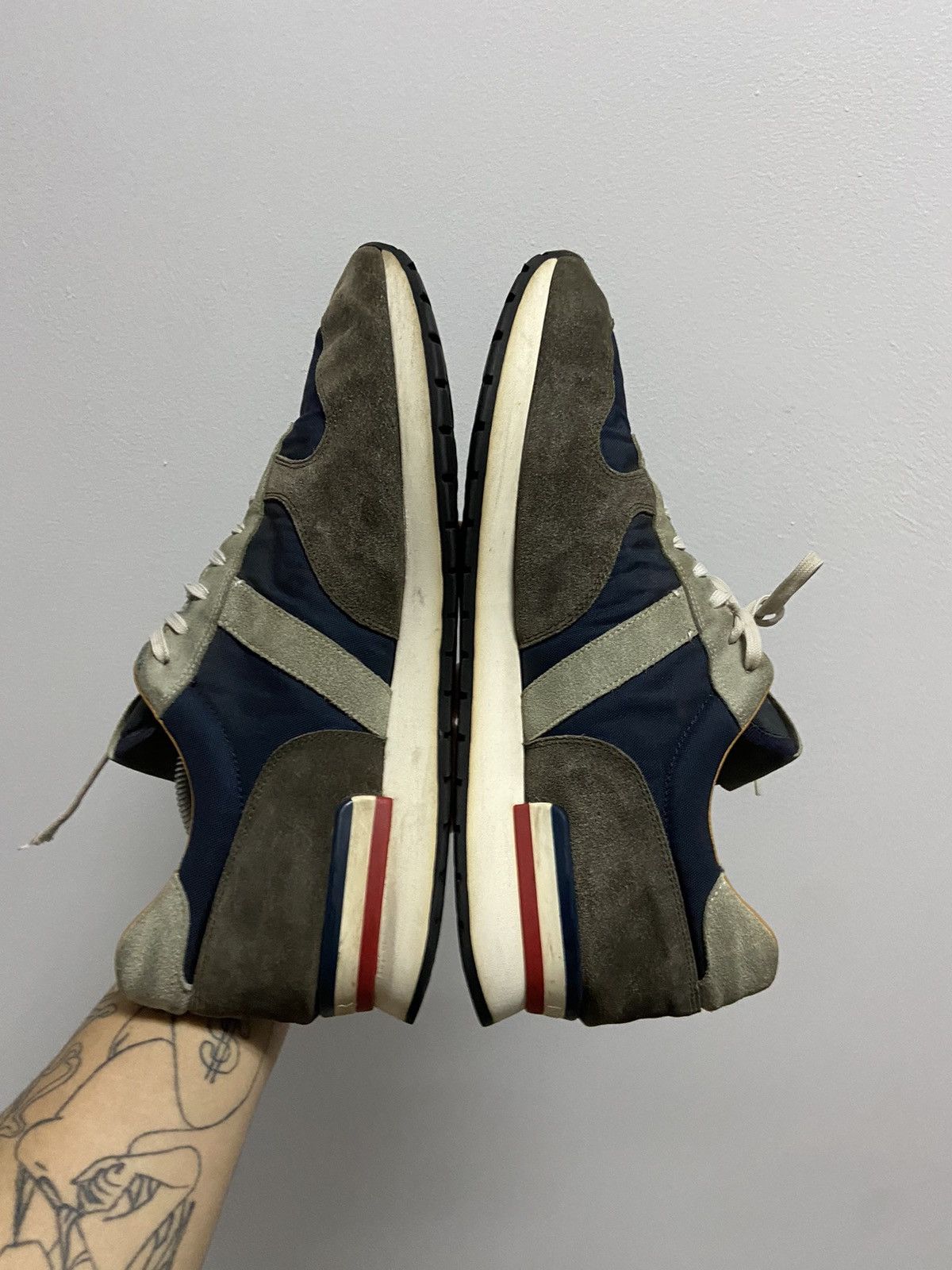 Moncler Moncler vintage sneakers logo luxury Size US 12.5 / EU 45-46 - 8 Thumbnail
