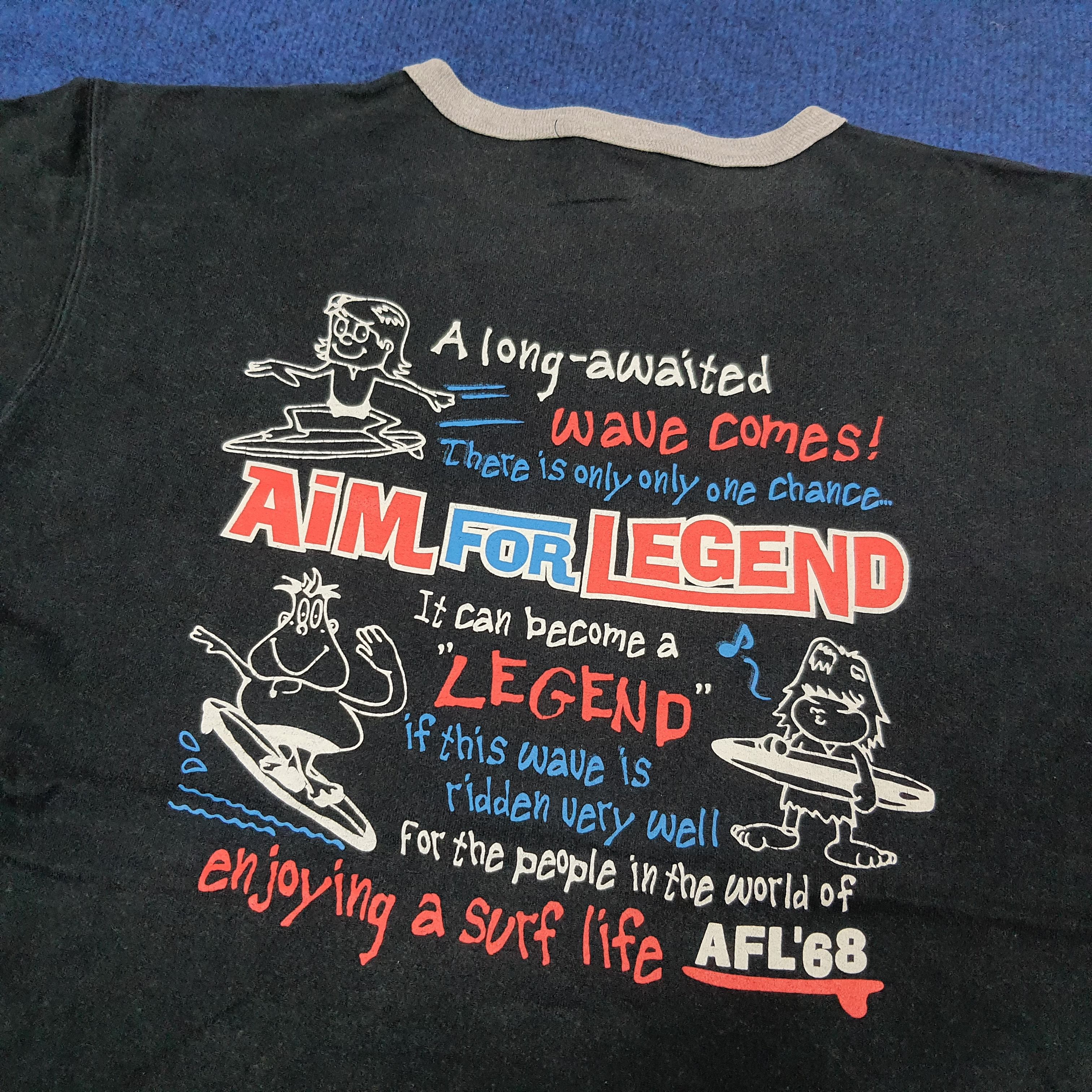 Vintage Vintage Y2K Surf AFL'68 Surfing Graphic T-Shirt C276N68 Size US M / EU 48-50 / 2 - 2 Thumbnail
