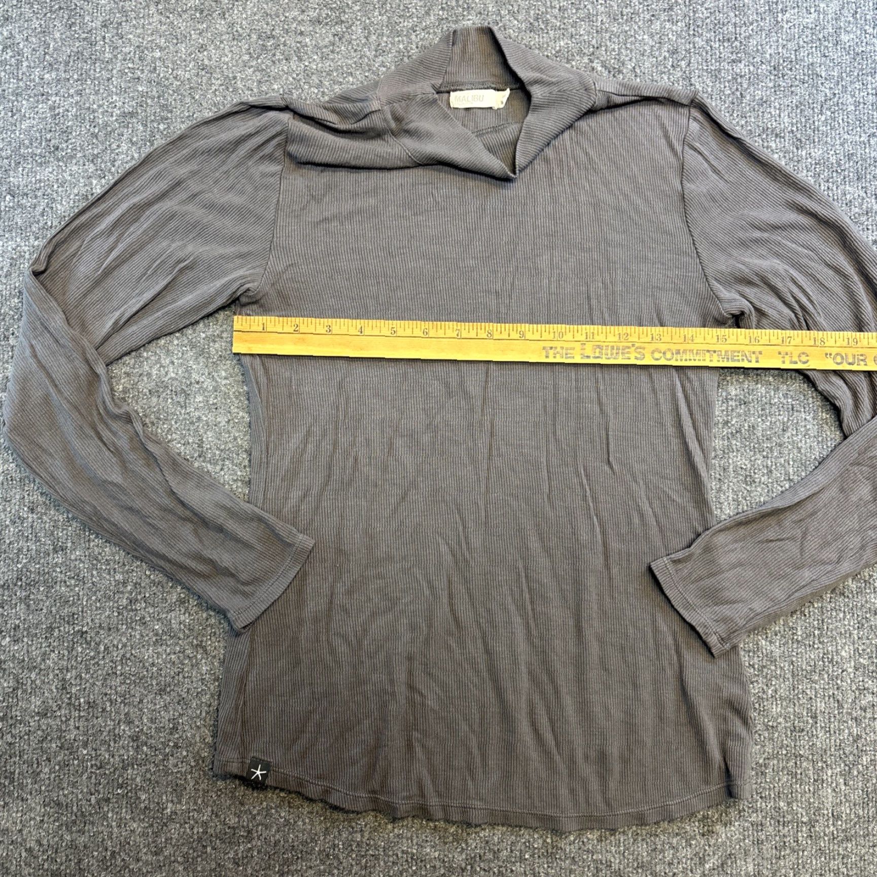 Vintage Barefoot Dreams Soft Ribbed Top Oversized Malibu Collection Mock Neck Sweatshirt M Gray Womens Pullover Activewear Dream Regular Medium Size M / US 6-8 / IT 42-44 - 5 Thumbnail