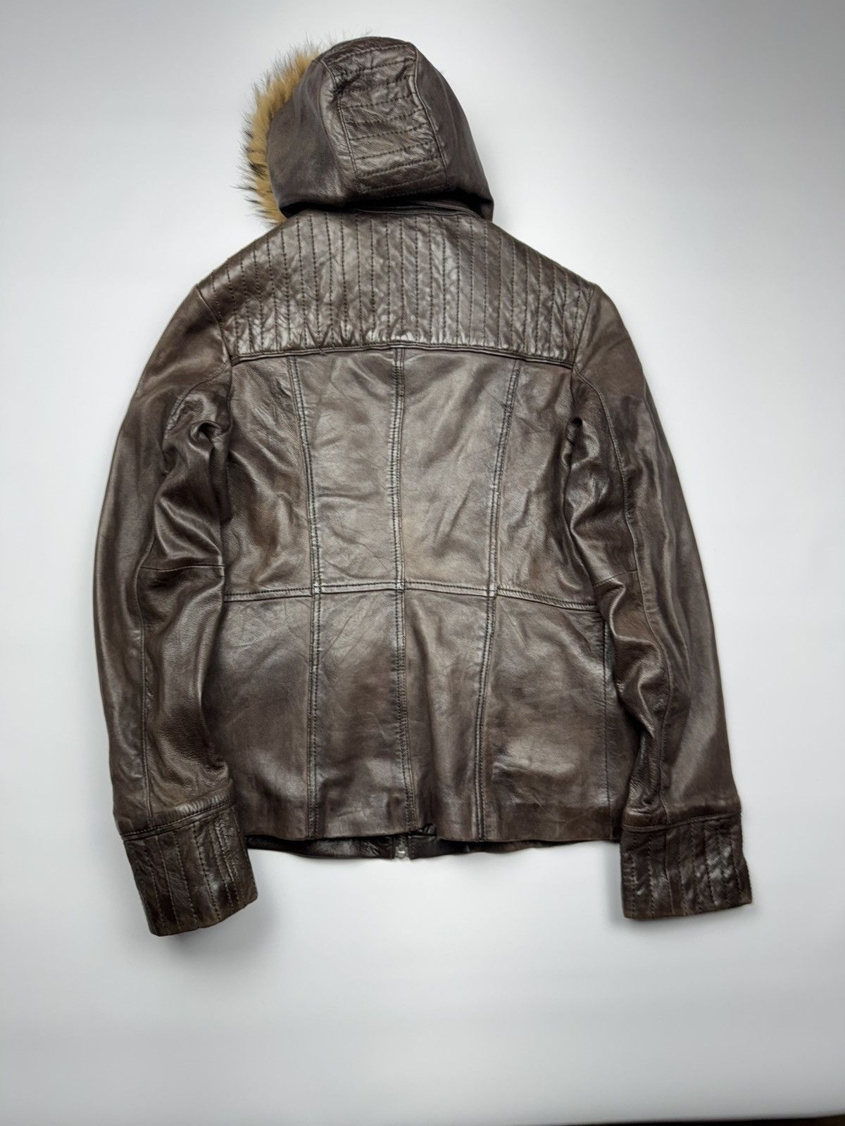 Vintage Vintage Redskins Woman's Faux Fur Leather Jacket Size XL / US 12-14 / IT 48-50 - 8 Thumbnail