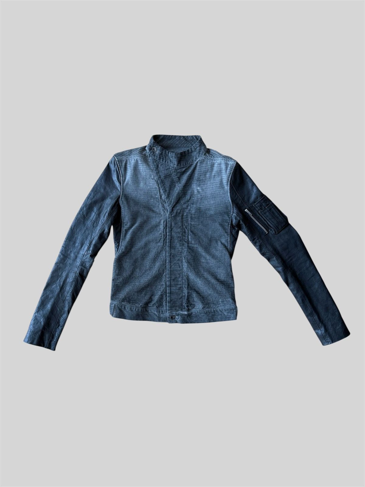 DRKSHDW Slave Jacket ダークシャドウ デニムジャケット Rick Owens Drkshdw Black Denim Slave Jacket Rick Owens Drkshdw