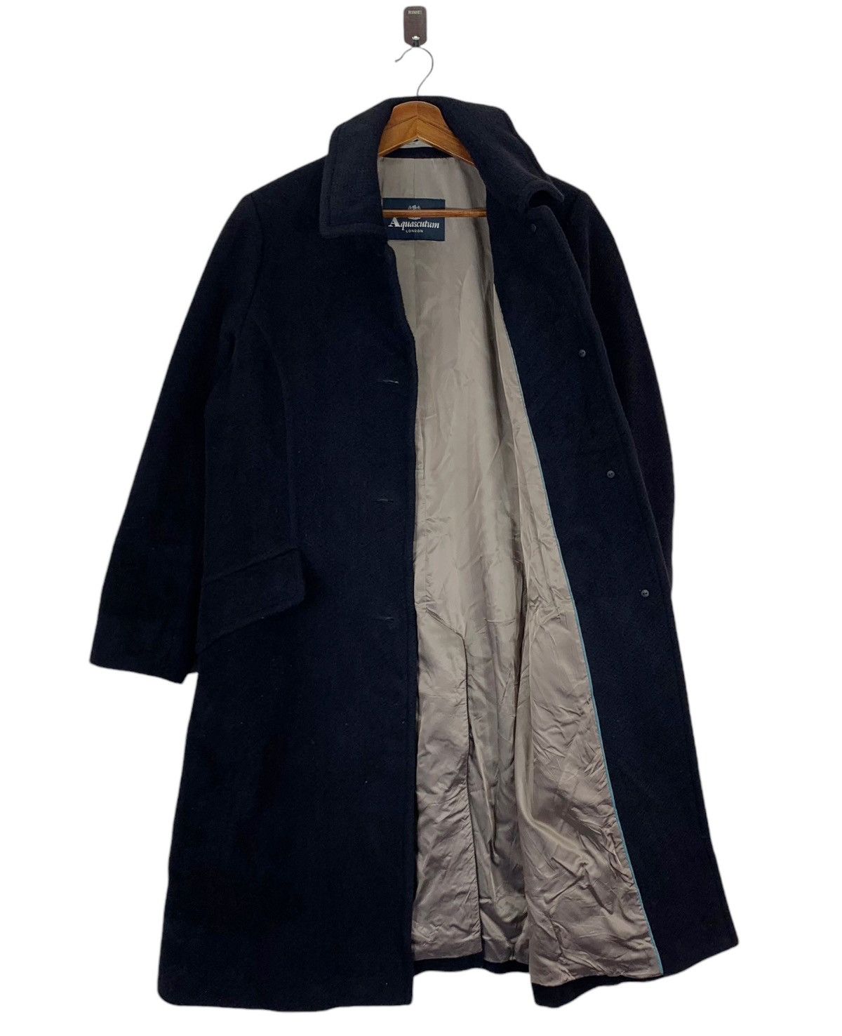 Aquascutum × Autumn Cashmere Vintage Aquasqutum Wool Cashmere Overcoat Size US M / EU 48-50 / 2 - 4 Thumbnail