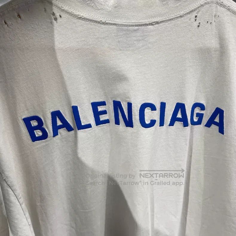 Balenciaga Balenciaga Front and Back Embroidered Logo Short Sleeve Size US XS / EU 42 / 0 - 5 Thumbnail