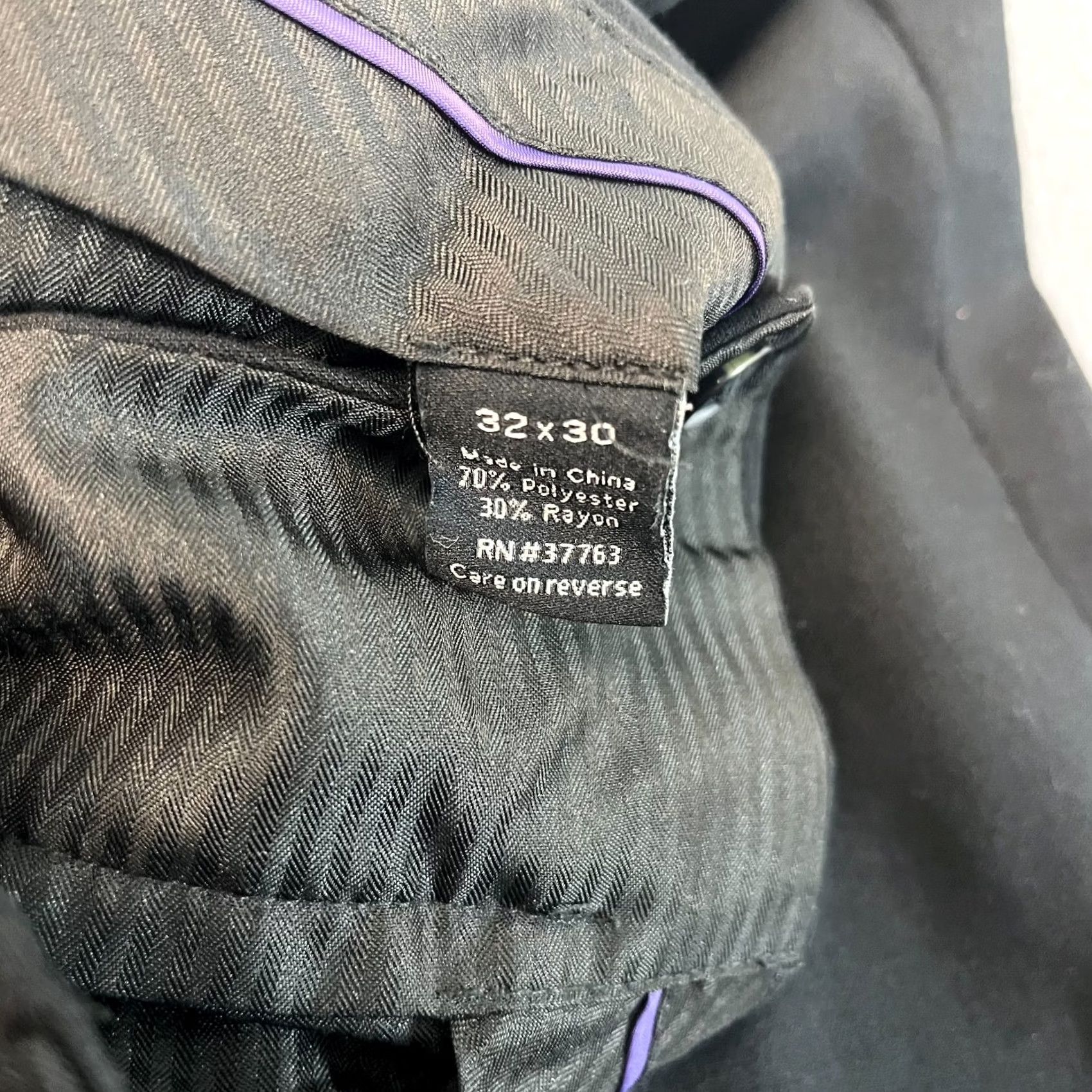 Apt. 9 Apt. 9 Modern Fit Men’s Black Dress Pants 32x30L Straight Office Pockets Work Size US 32 / EU 48 - 4 Thumbnail