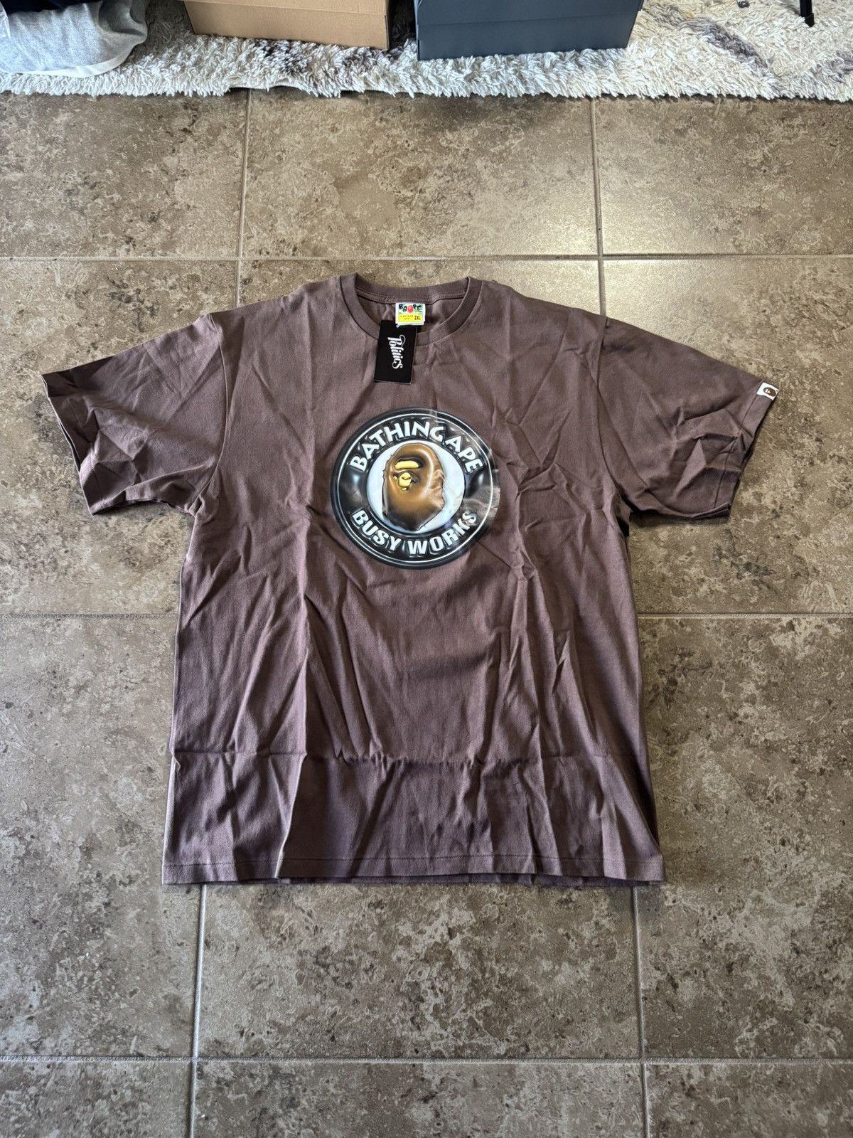 Bape BAPE 3D Busy Works Bathing Ape Tee Brown Size US XXL / EU 58 / 5 - 1 Thumbnail