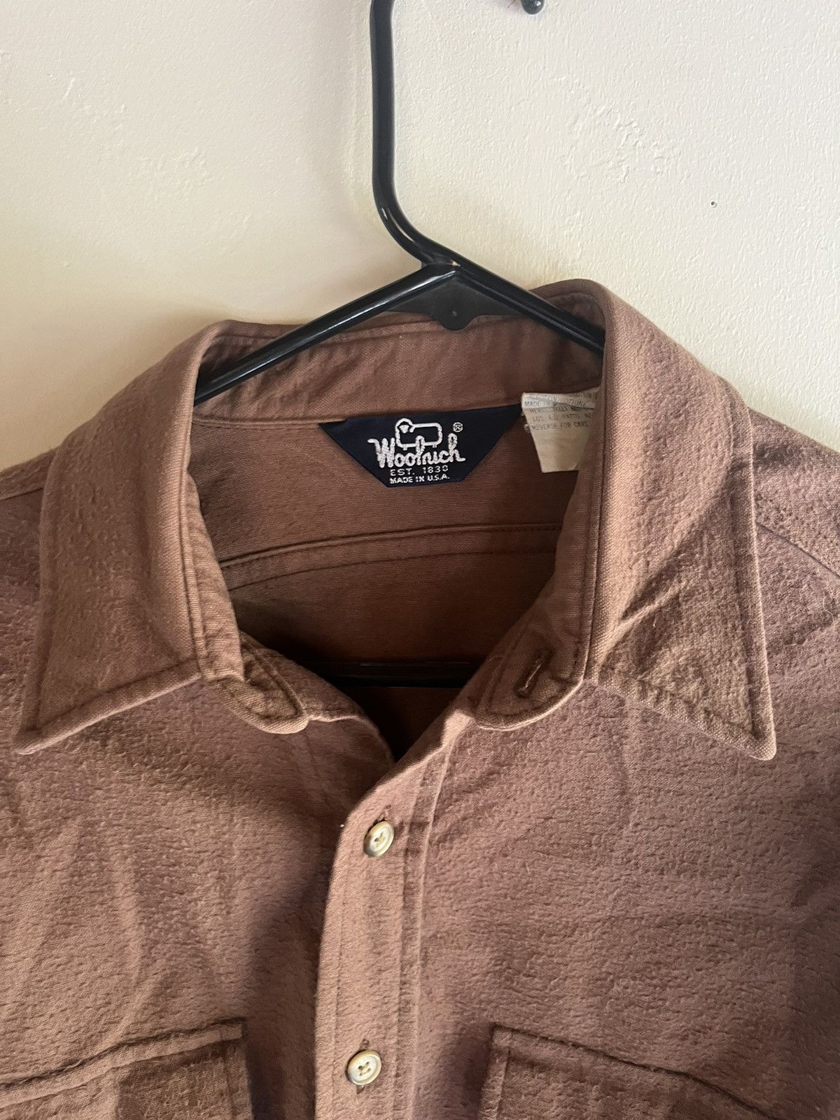 Woolrich Woolen Mills VTG Woolrich Brown Cotton Chamois Flannel Made In USA Medium Size US M / EU 48-50 / 2 - 3 Thumbnail