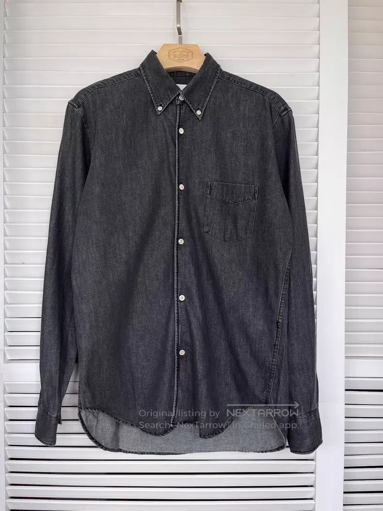Our Legacy Our Legacy Black Denim Long Sleeve Shirt Size US M / EU 48-50 / 2 - 1 Thumbnail