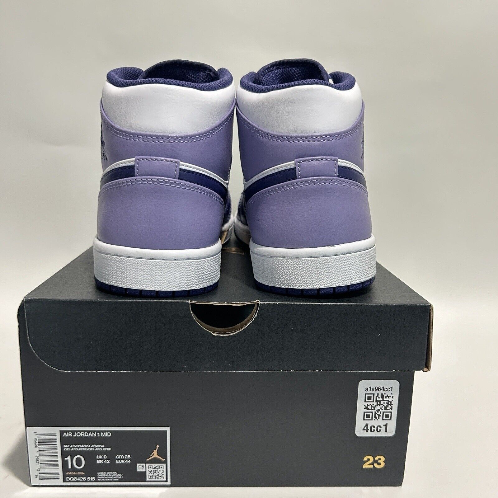 Nike Nike Air Jordan 1 Mid Retro “Sky J Purple” 2024 Size US 10 / EU 43 - 4 Thumbnail