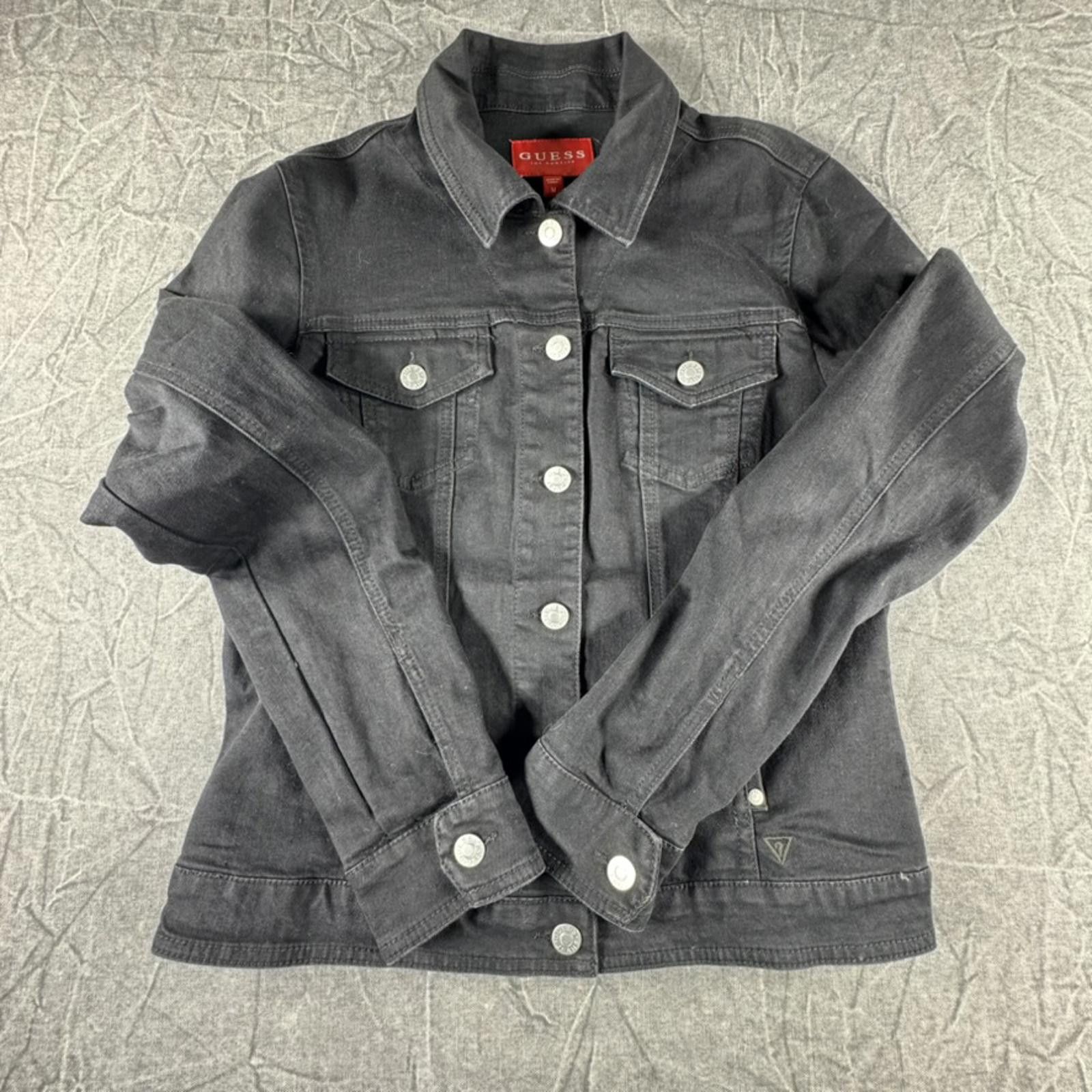 Guess Guess Jacket Women's M Black Jean Size M / US 6-8 / IT 42-44 - 1 Thumbnail