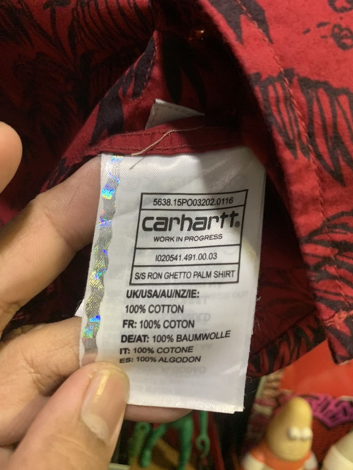 Carhartt Wip CARHARTT “S/S RON GHETTO PALM” Shirt Size US S / EU 44-46 / 1 - 6 Thumbnail
