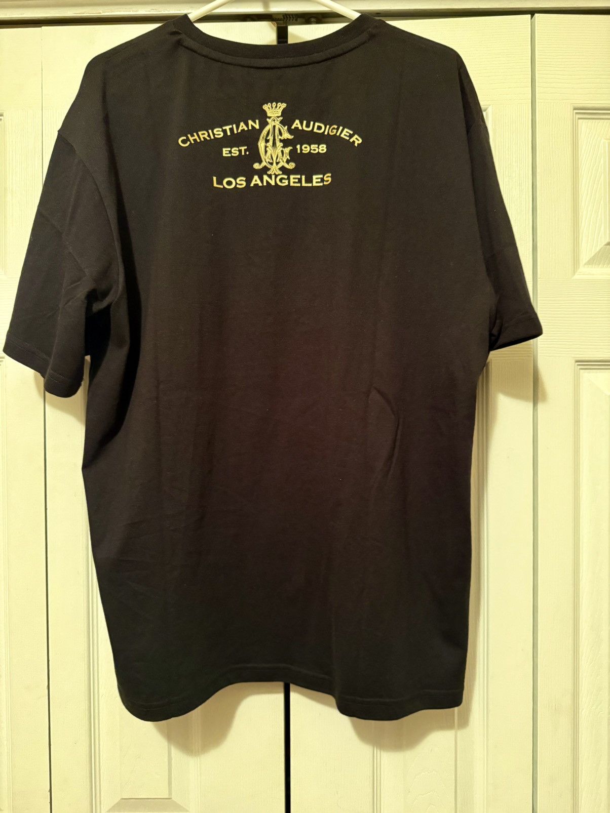 Christian Audigier Christian Audigier Rhinestone Graphic T Shirt Size US XL / EU 56 / 4 - 3 Thumbnail